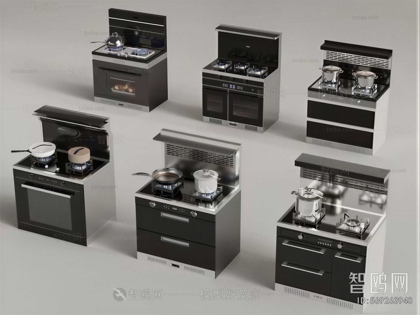 Modern Kitchen Electric Gas Range