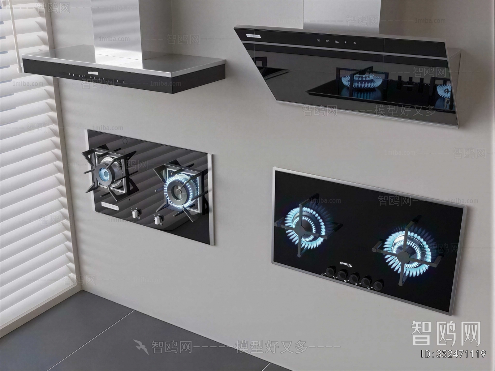 Modern Kitchen Electric Gas Range