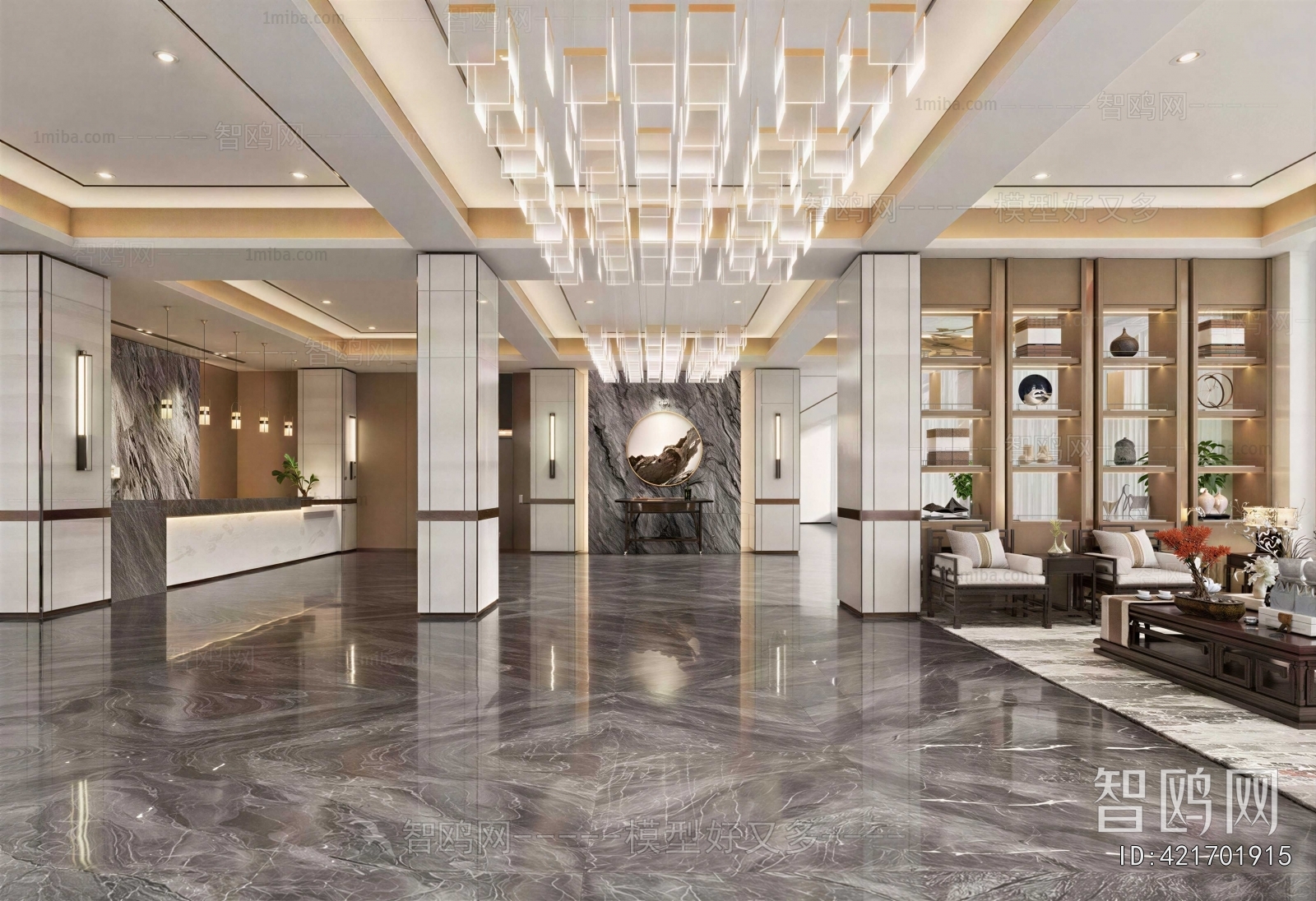 New Chinese Style Lobby Hall