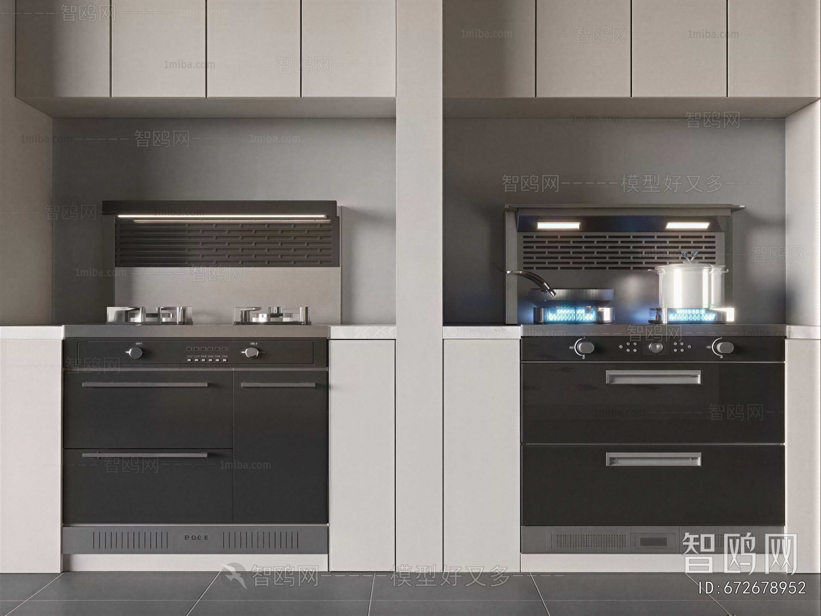 Modern Kitchen Electric Gas Range