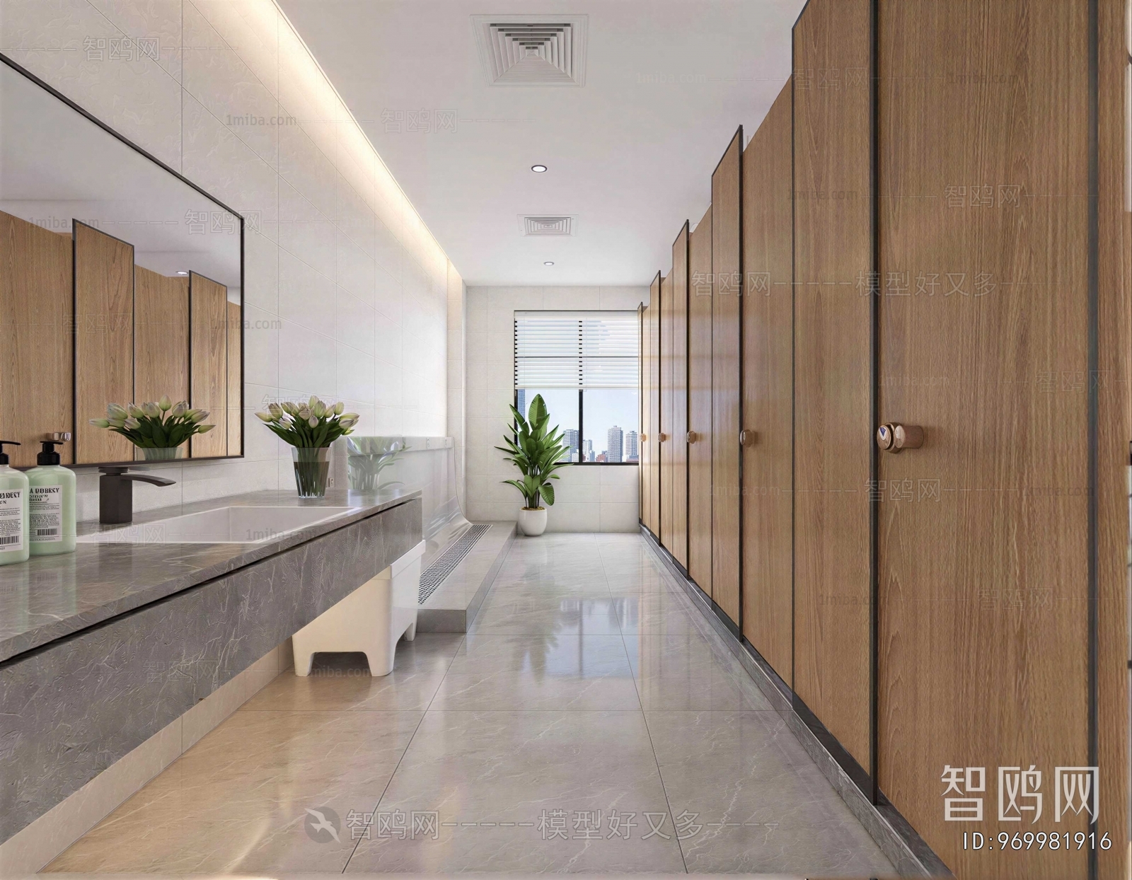 Modern Public Toilet