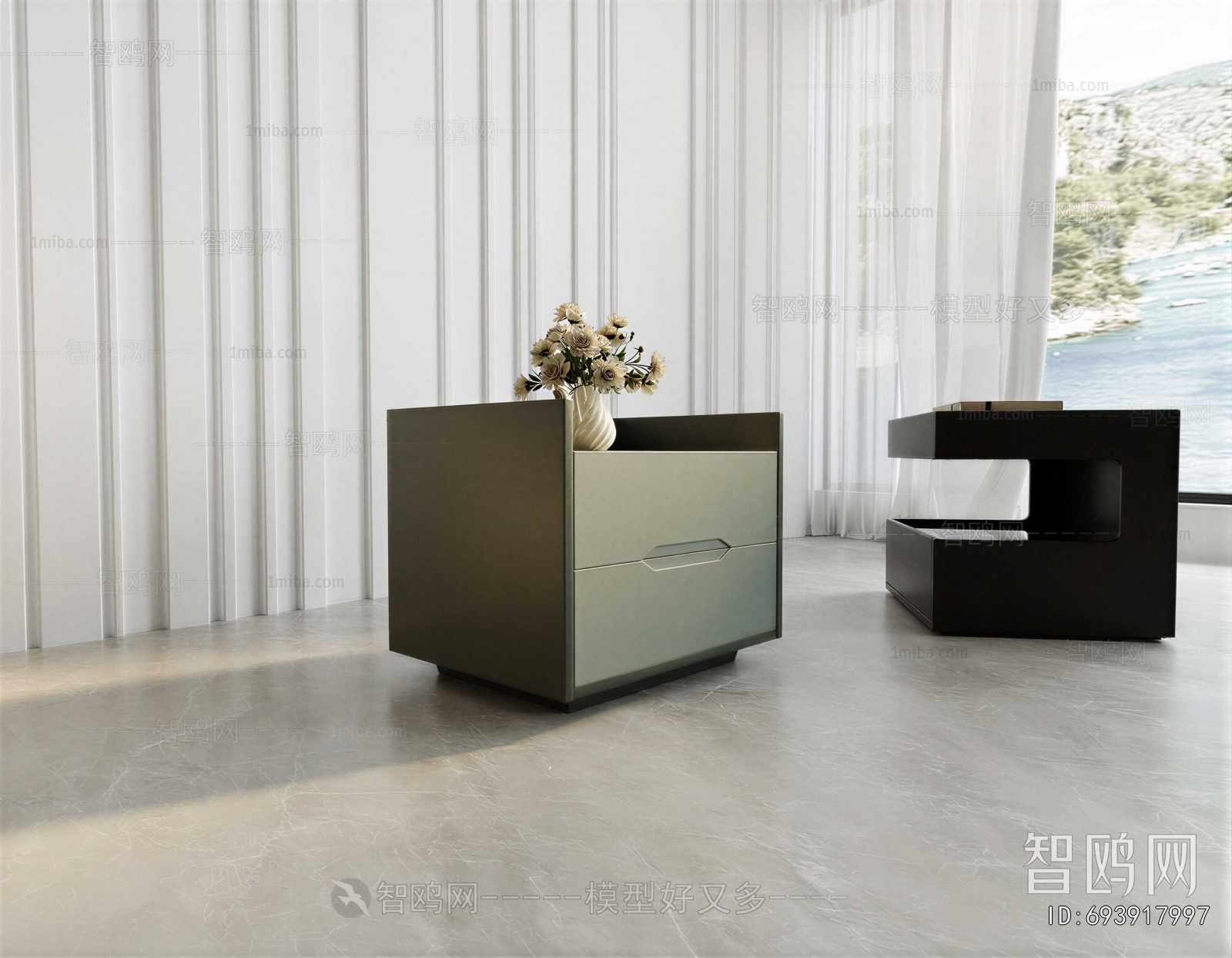 Modern Bedside Cupboard