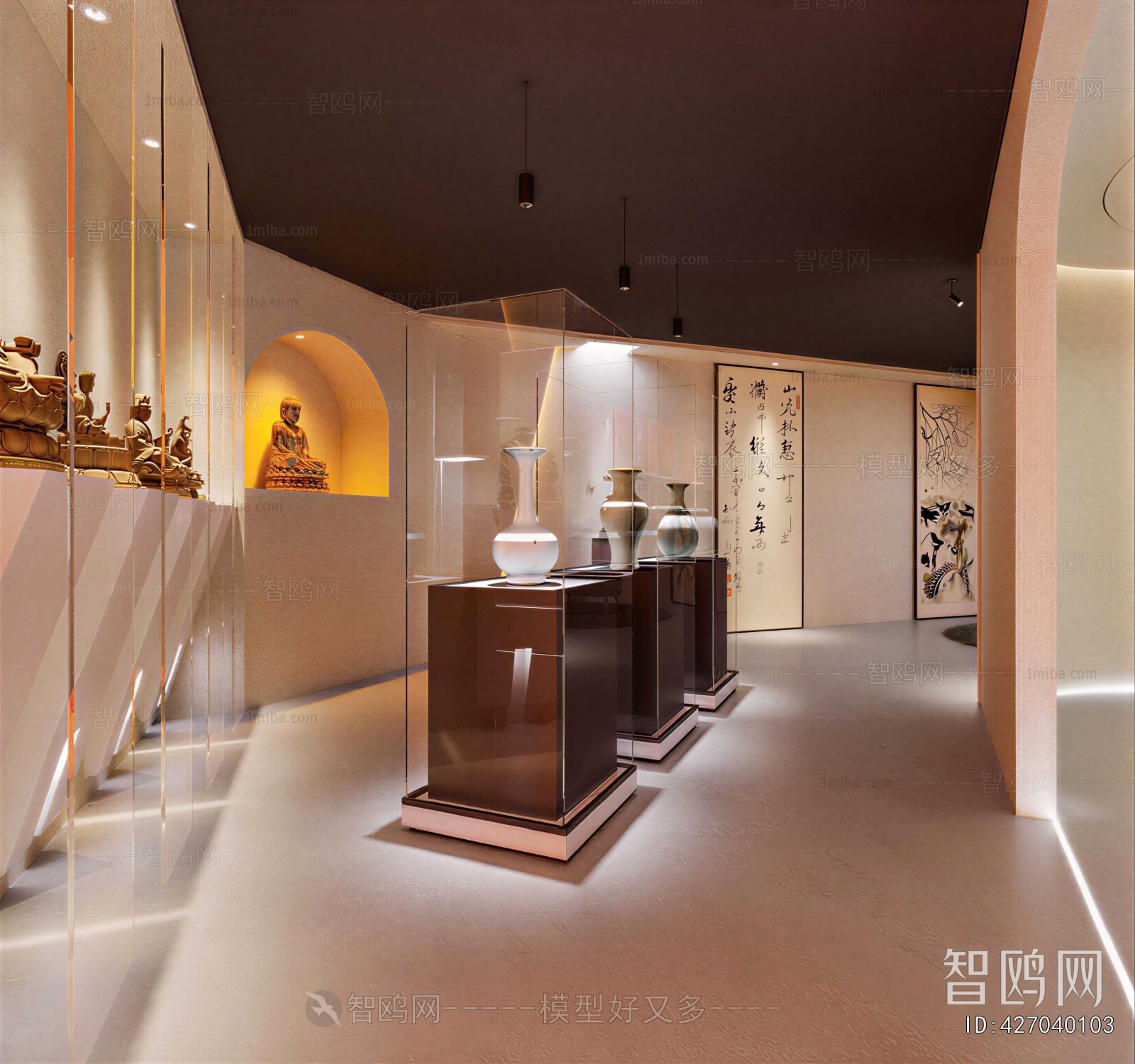 New Chinese Style Exhibition Hall