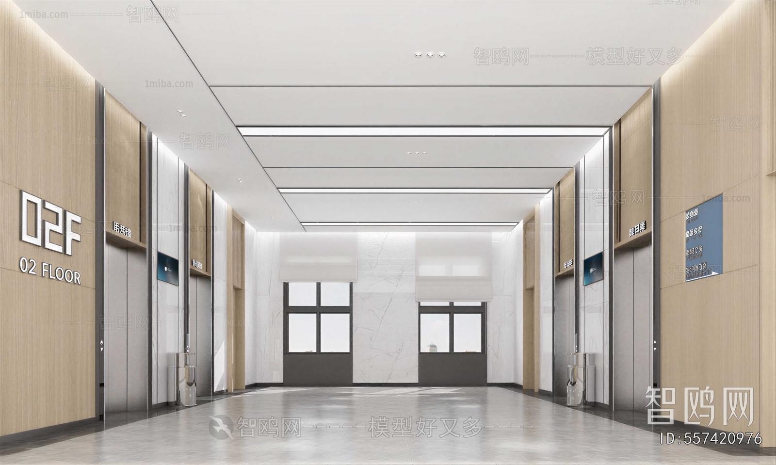 Modern Corridor/elevator Hall