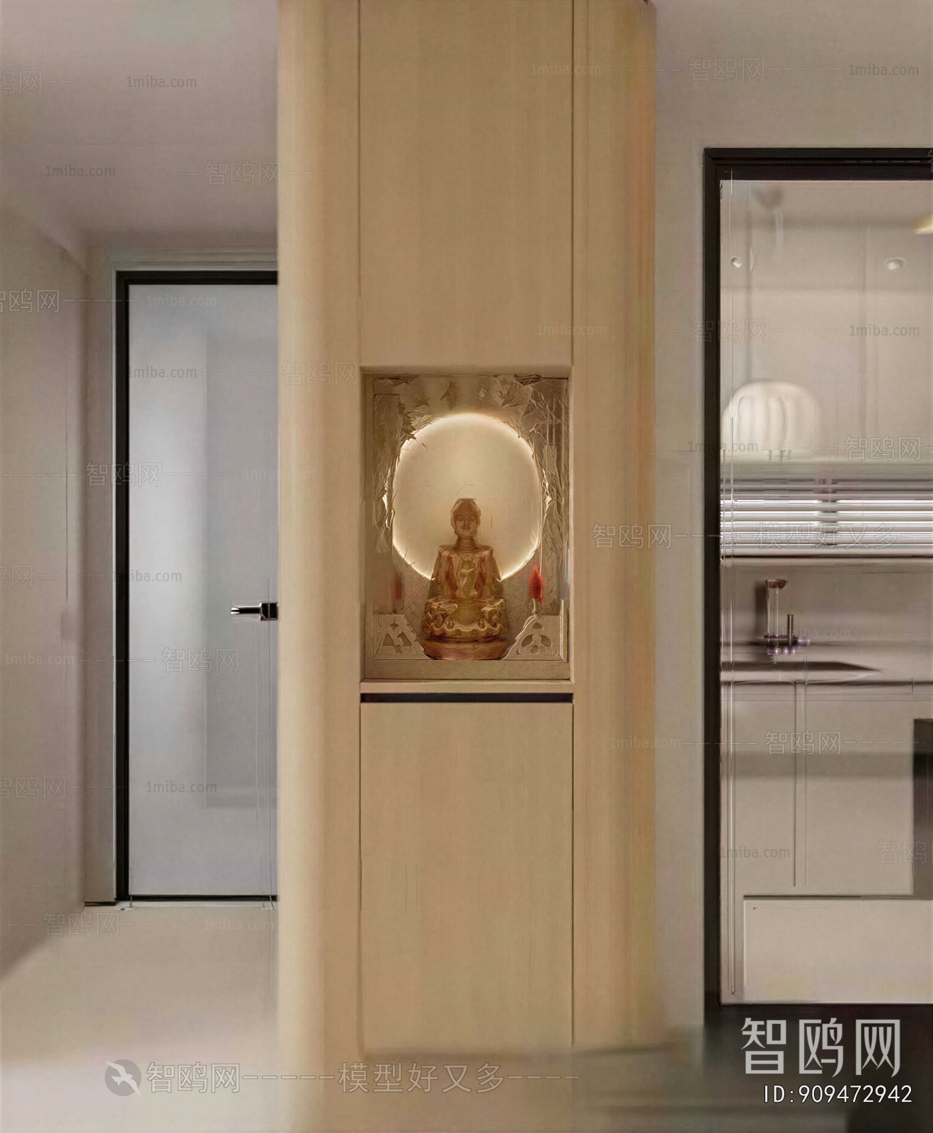 Modern Buddhist Niche
