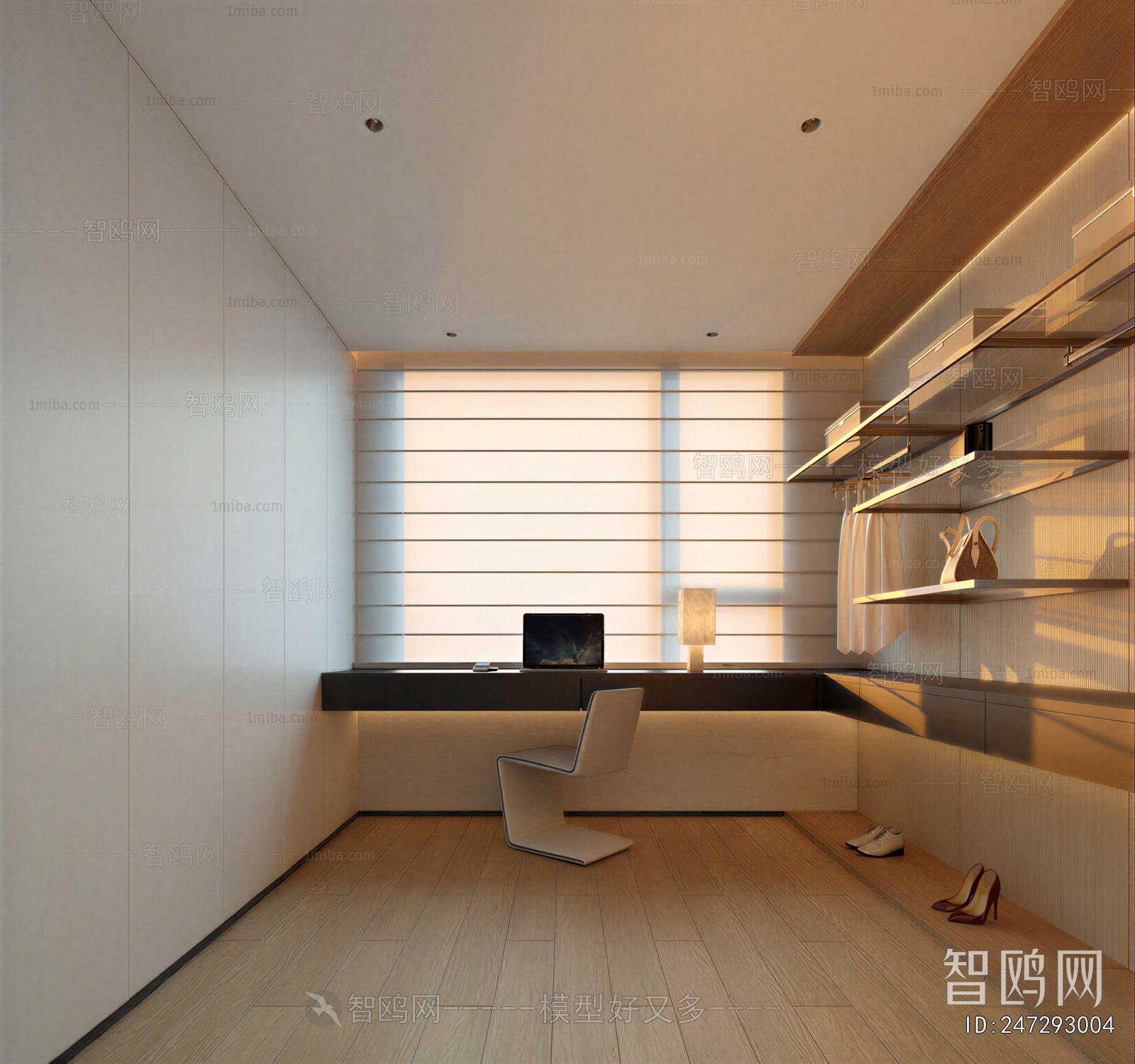 Modern Clothes Storage Area