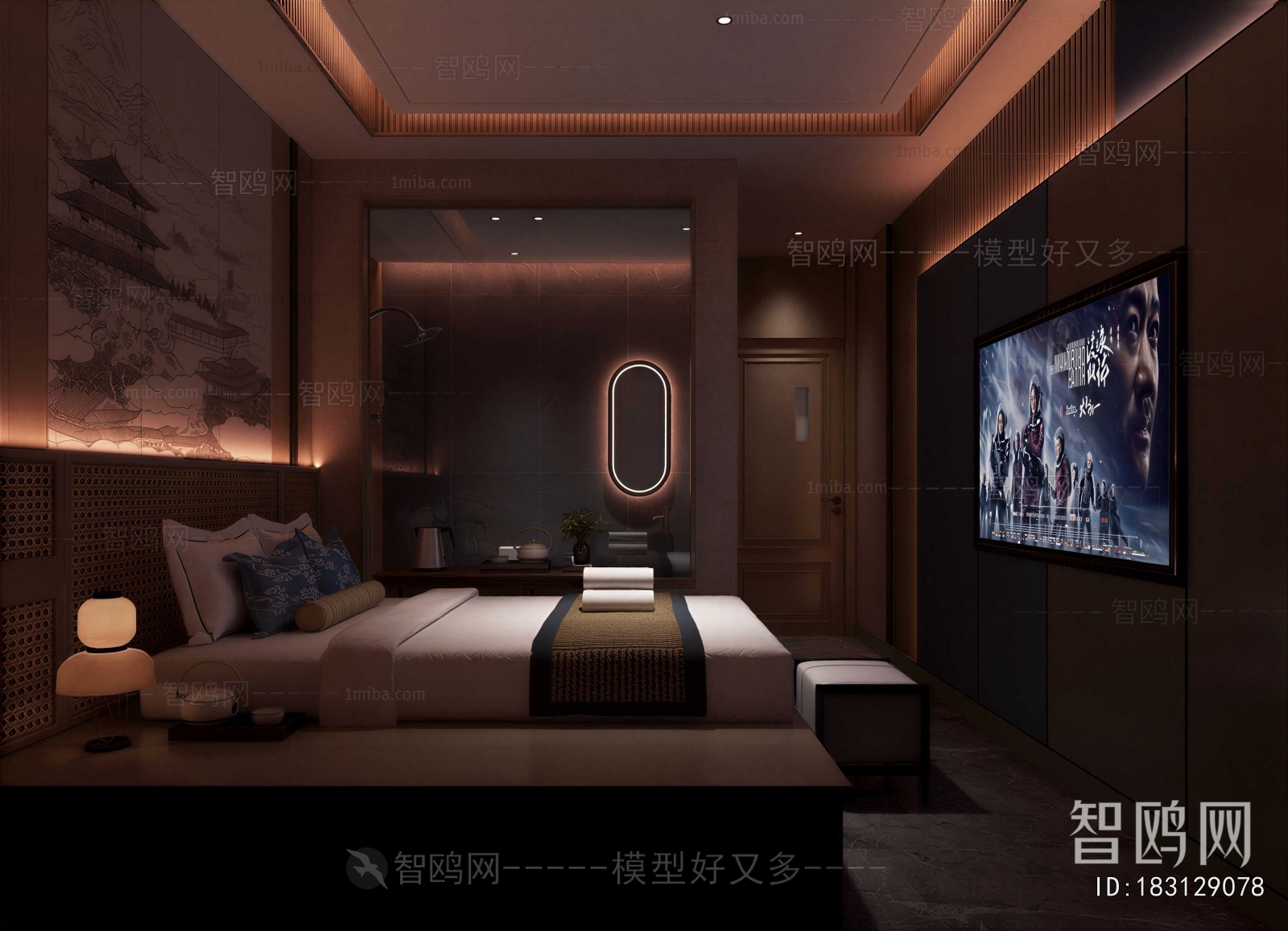 New Chinese Style Guest Room