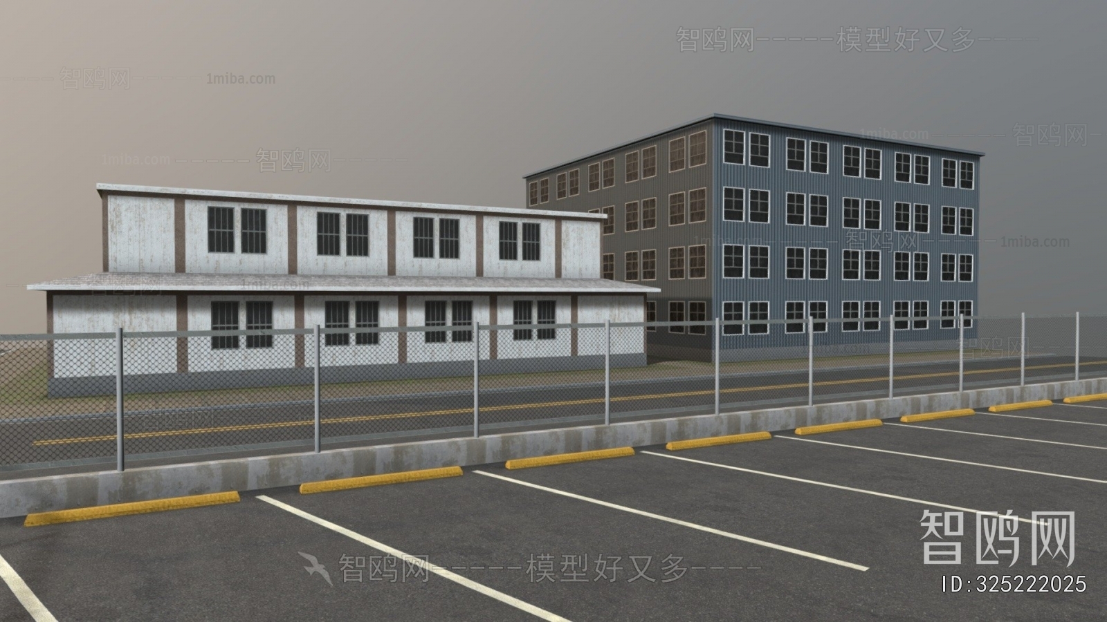 Modern Outdoor Parking Lot