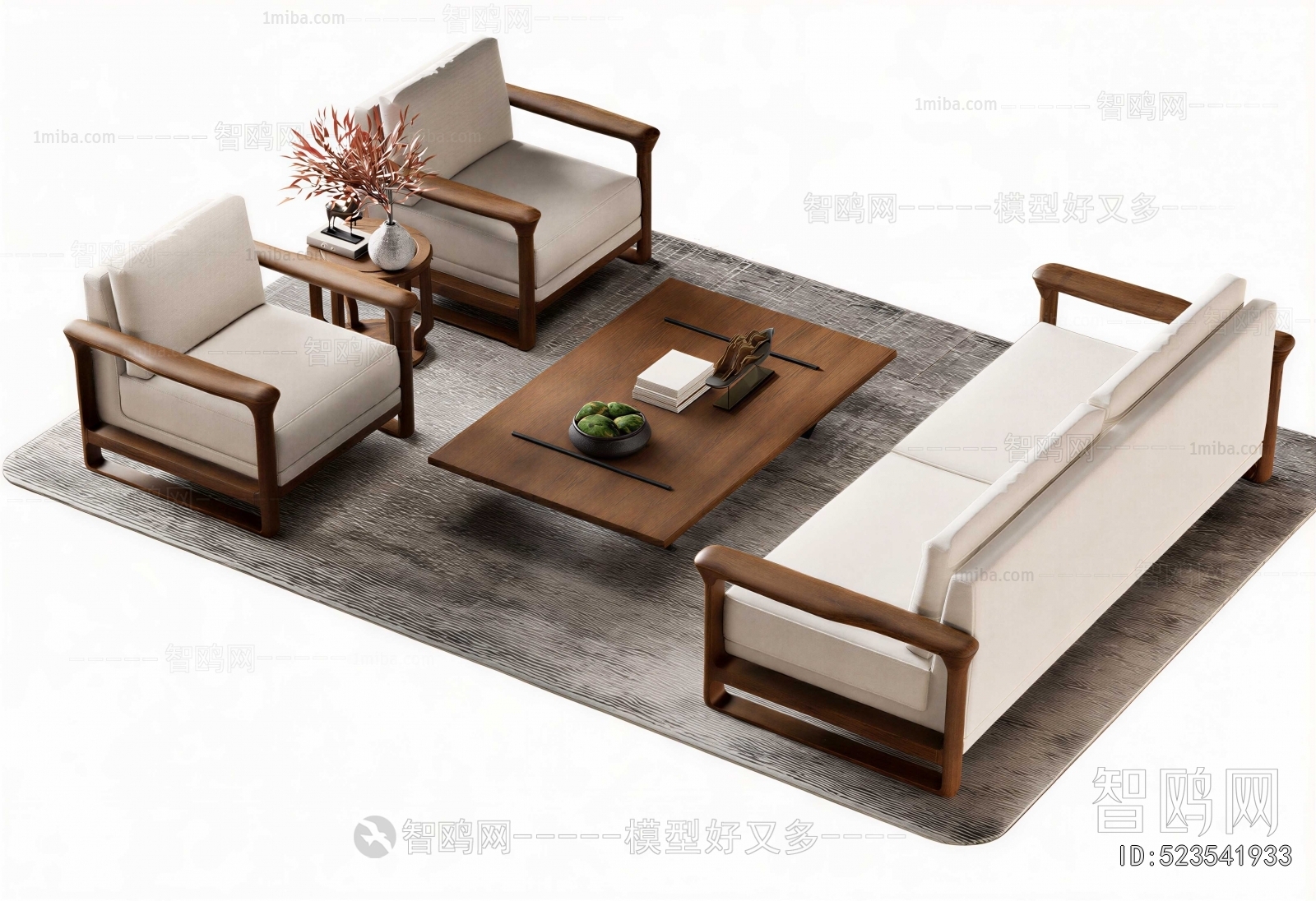 New Chinese Style Sofa Combination