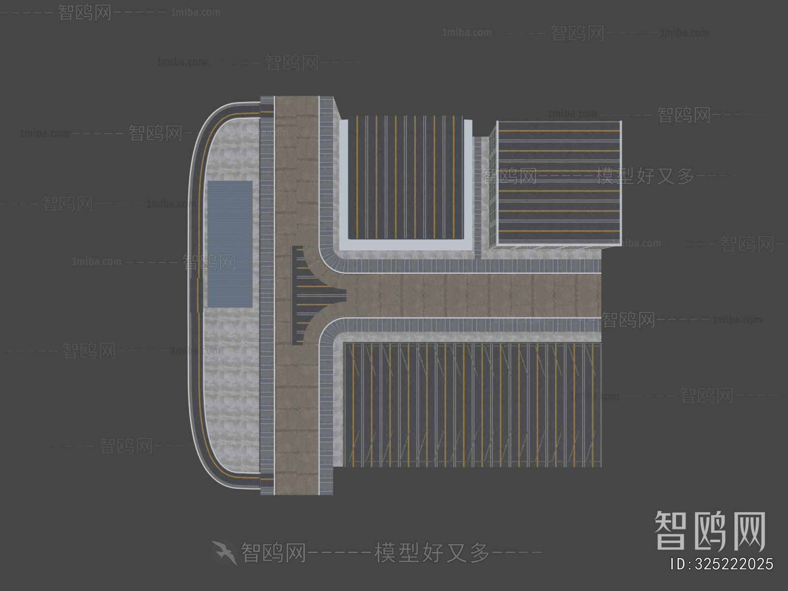 Modern Outdoor Parking Lot