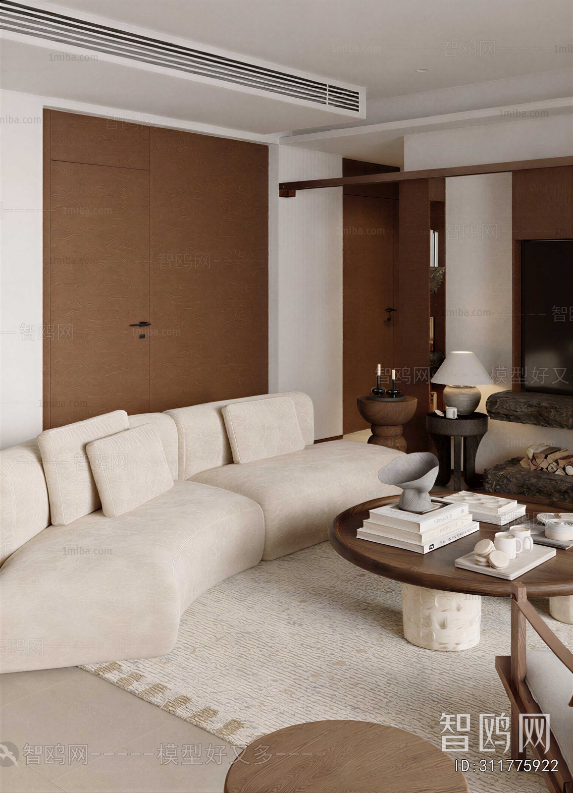 Wabi-sabi Style A Living Room