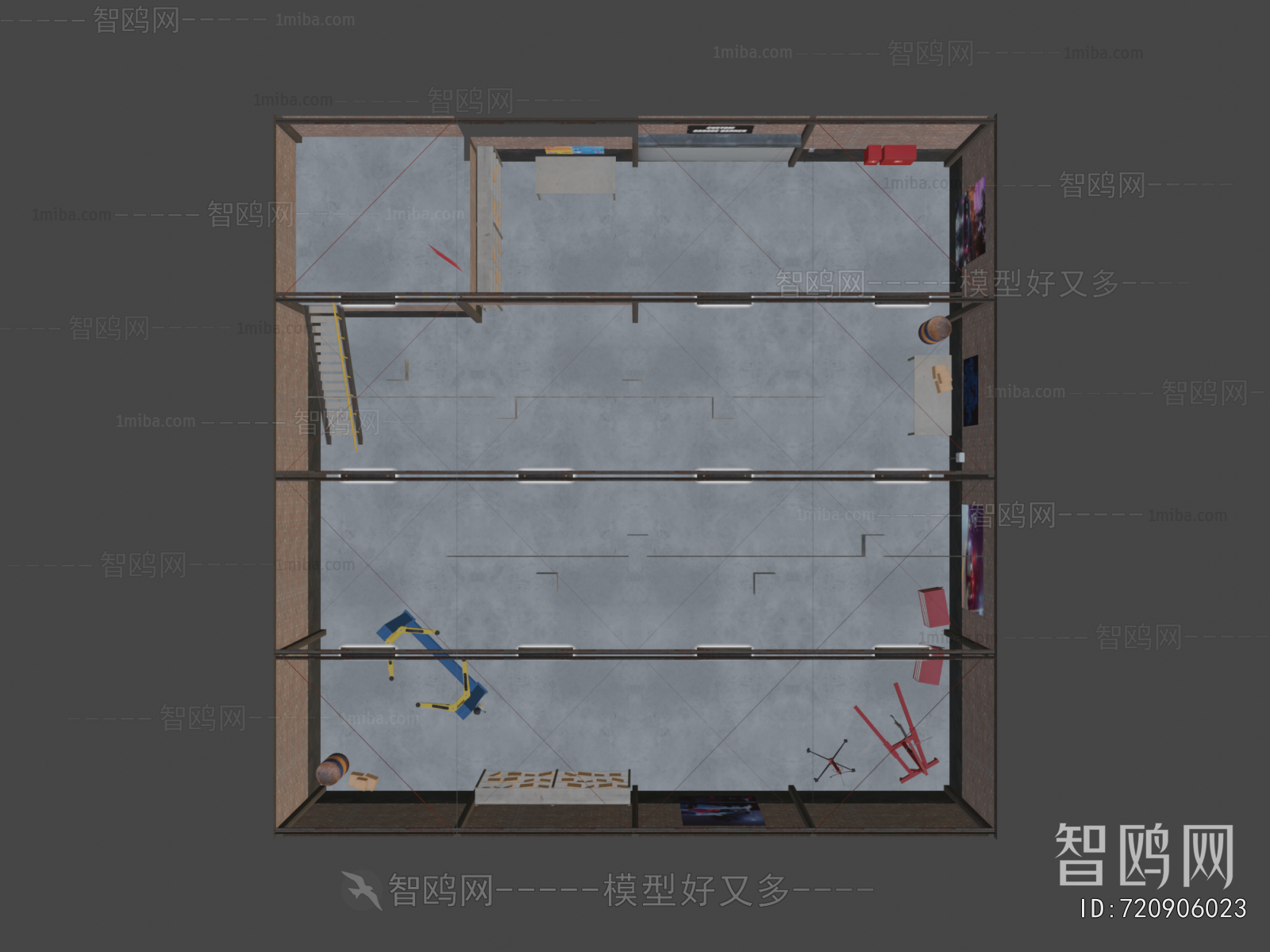 Modern Underground Parking Lot