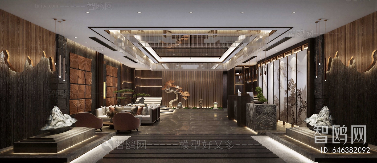 New Chinese Style Lobby Hall