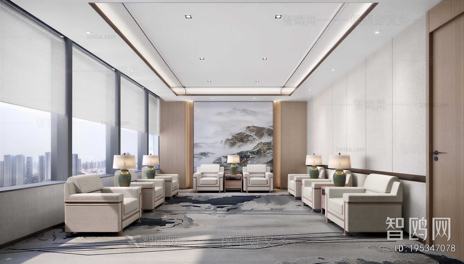 New Chinese Style Reception Room