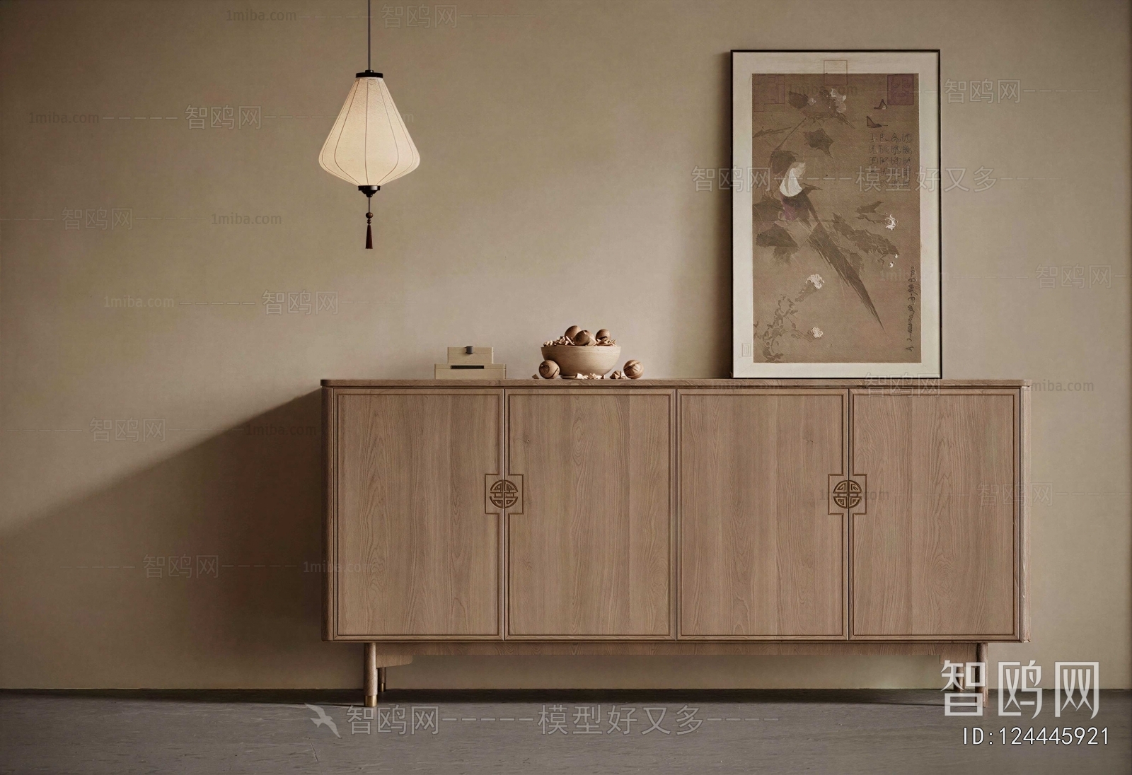 New Chinese Style Side Cabinet