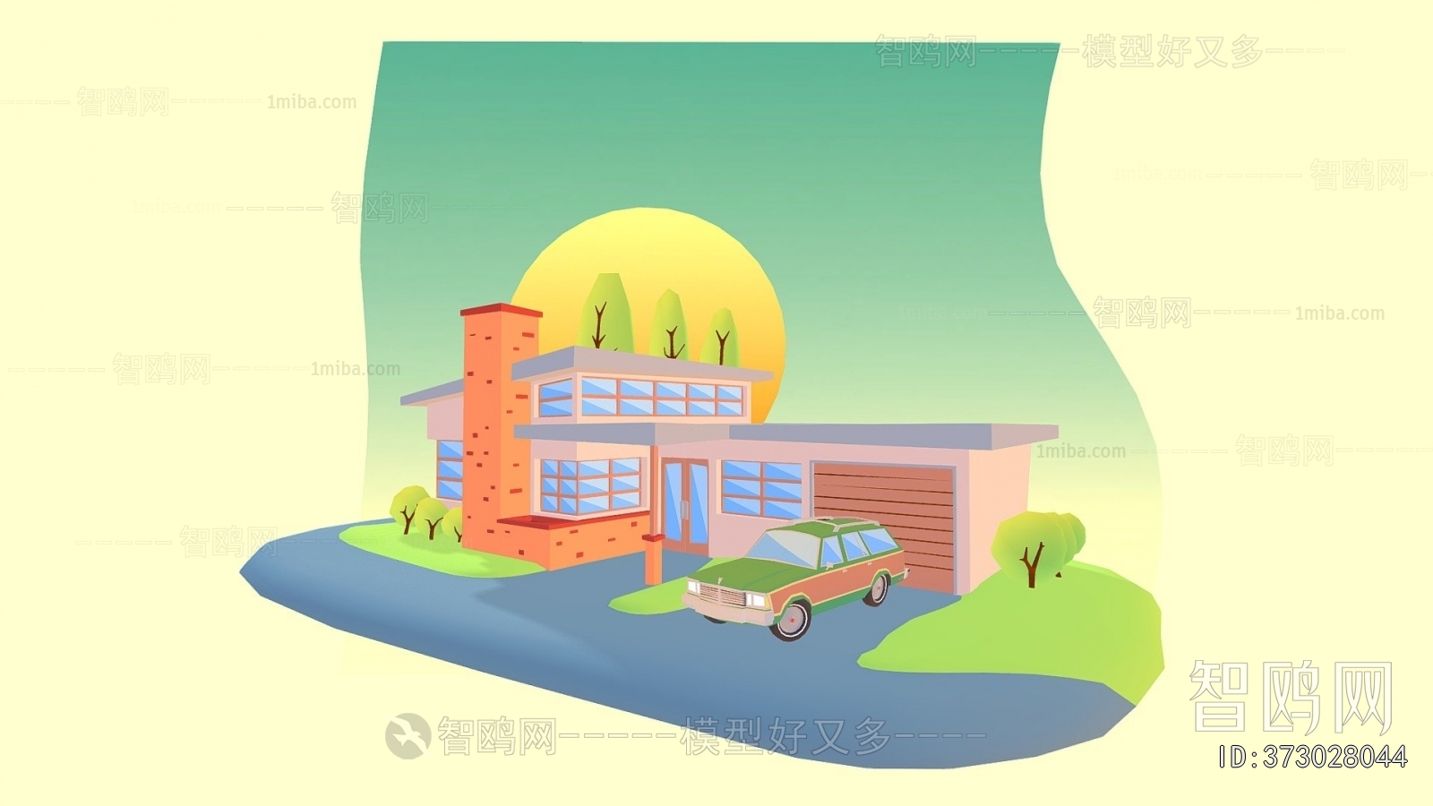 Modern Cartoon House