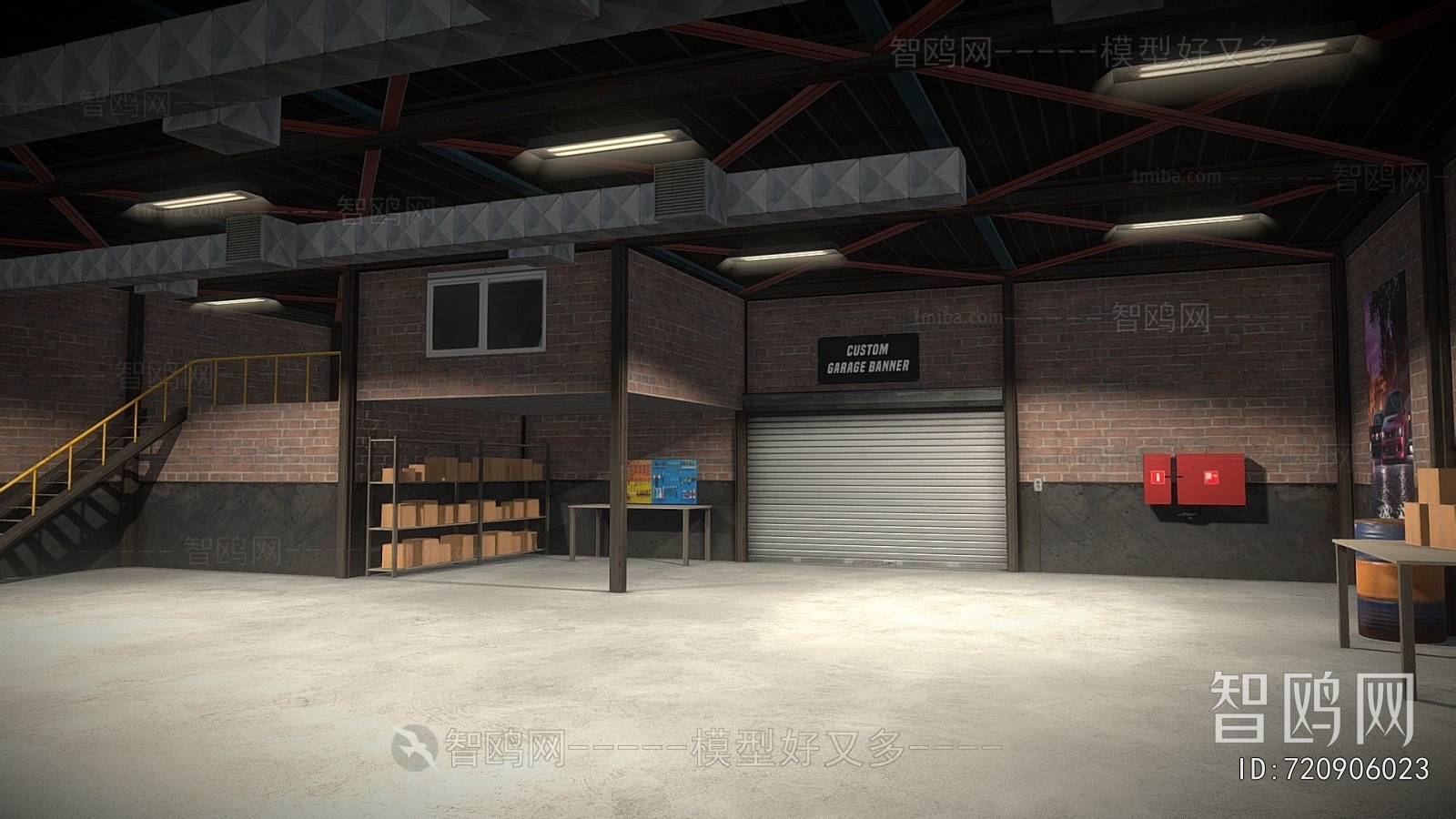 Modern Underground Parking Lot