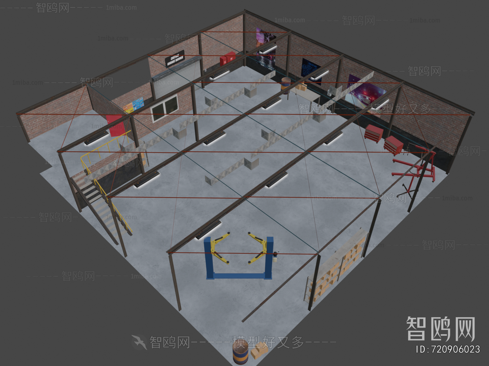 Modern Underground Parking Lot