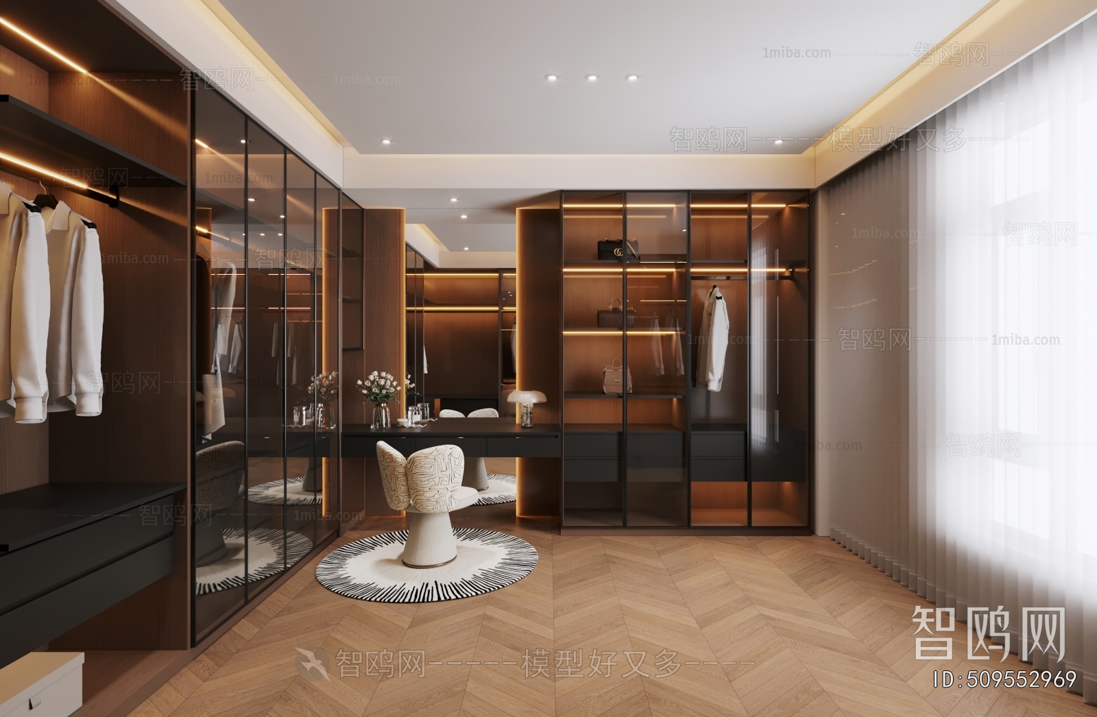 Modern Clothes Storage Area