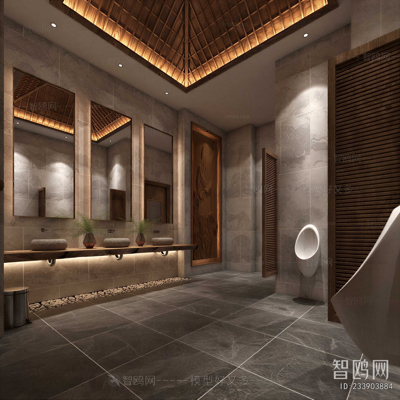 Southeast Asian Style Public Toilet