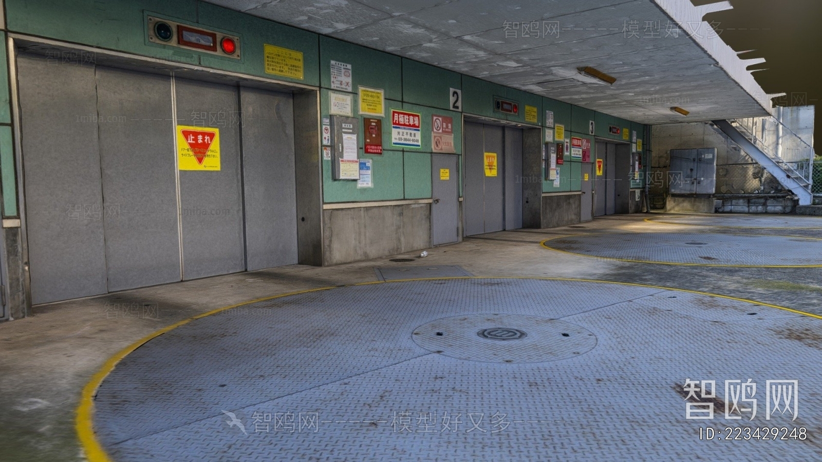 Modern Underground Parking Lot