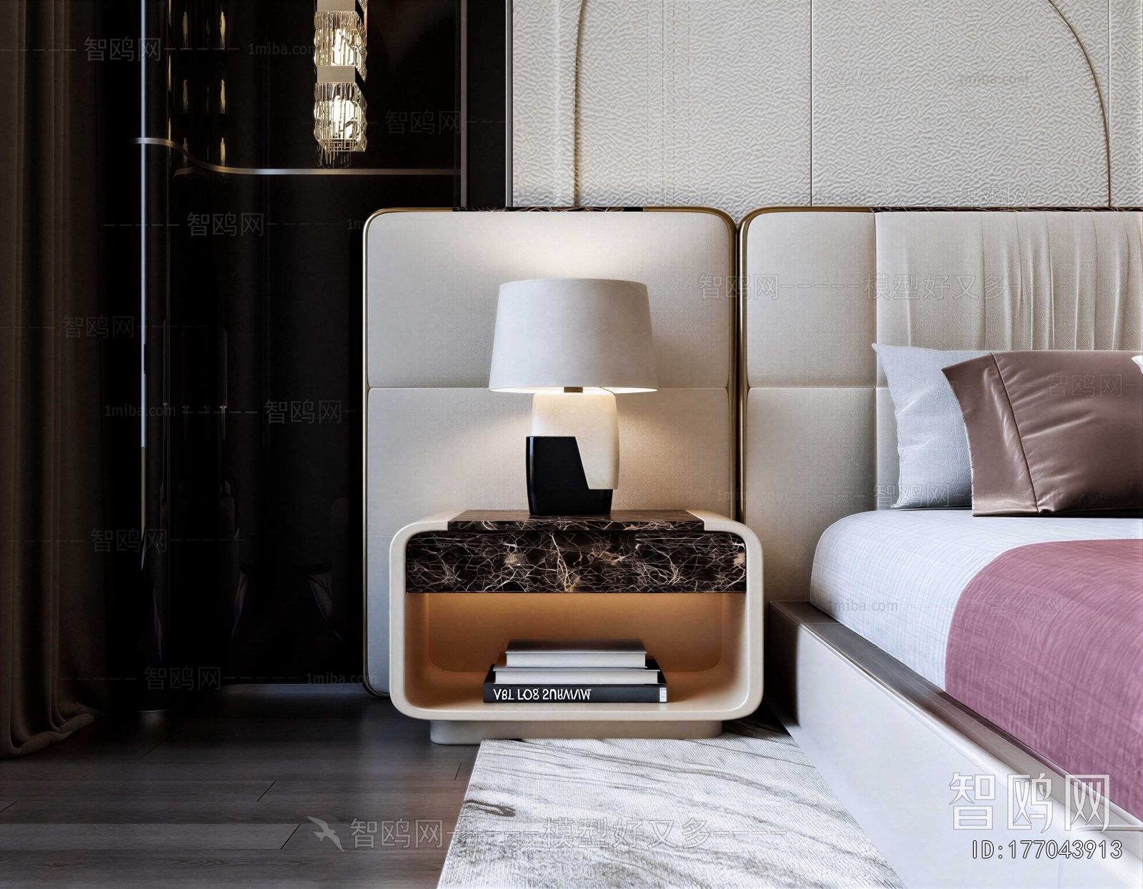 Modern Nordic Style Bedside Cupboard