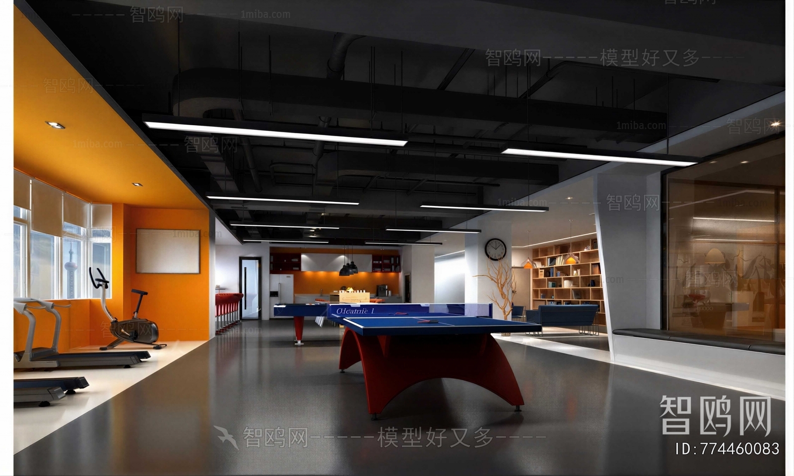 Modern Billiard Room