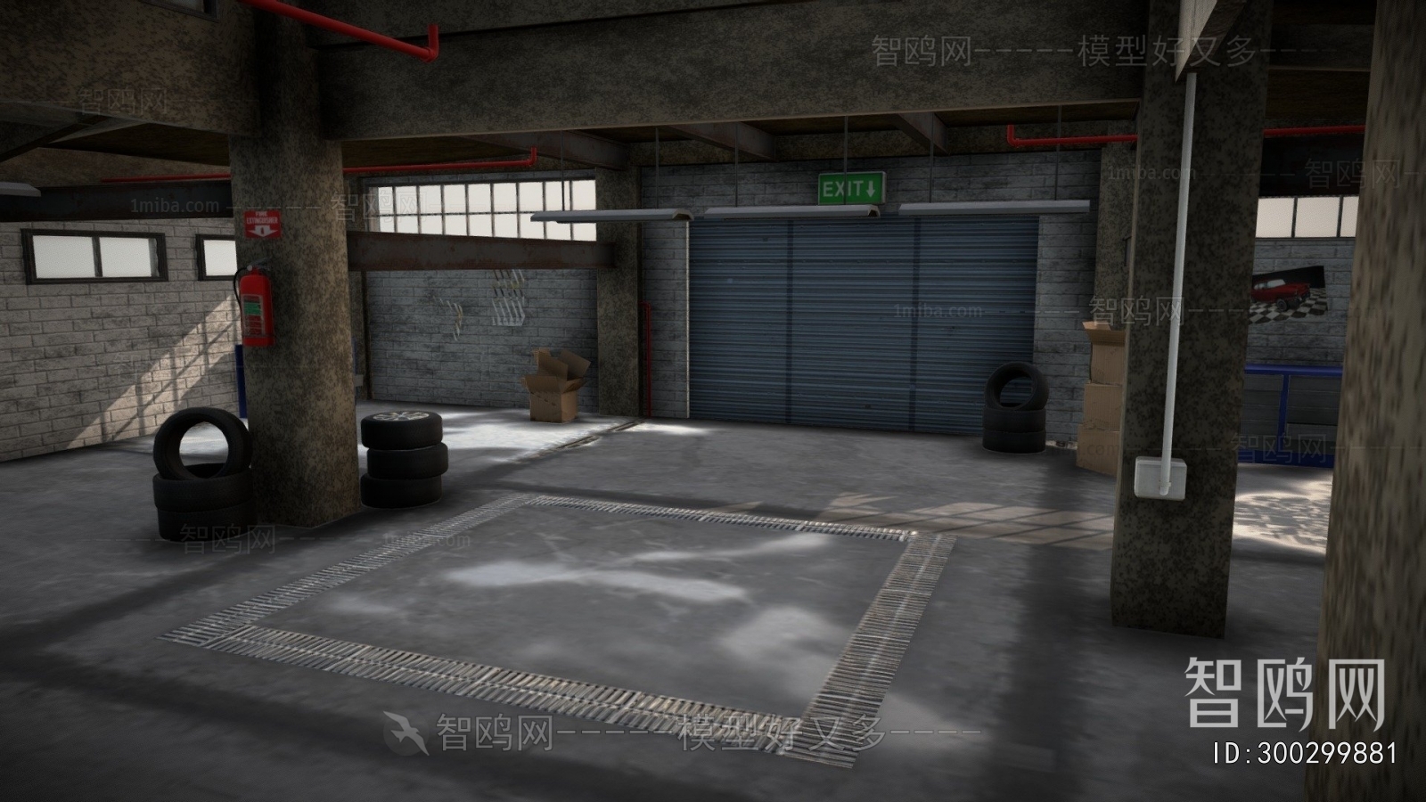 Modern Underground Parking Lot