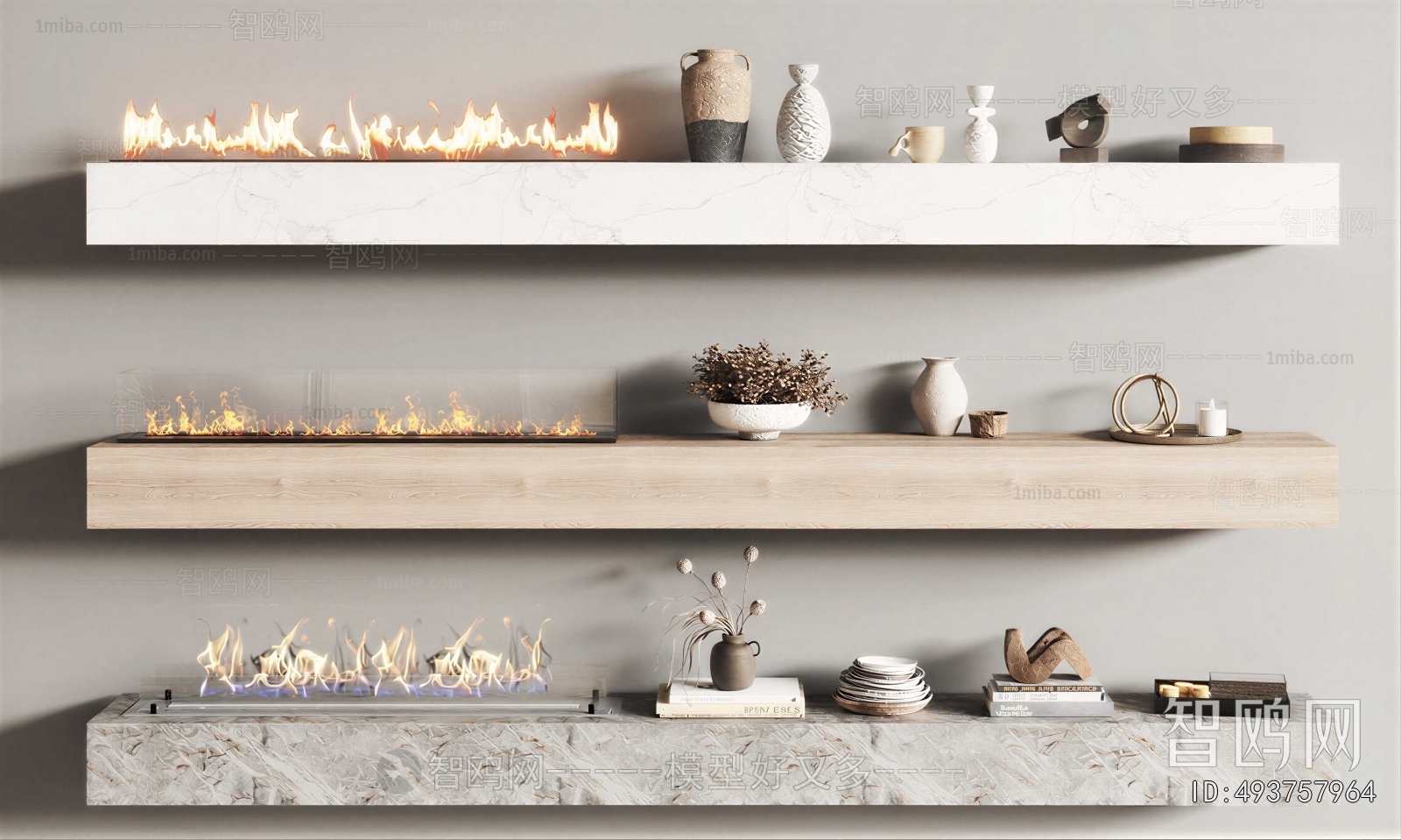 Modern Electronic Fireplace