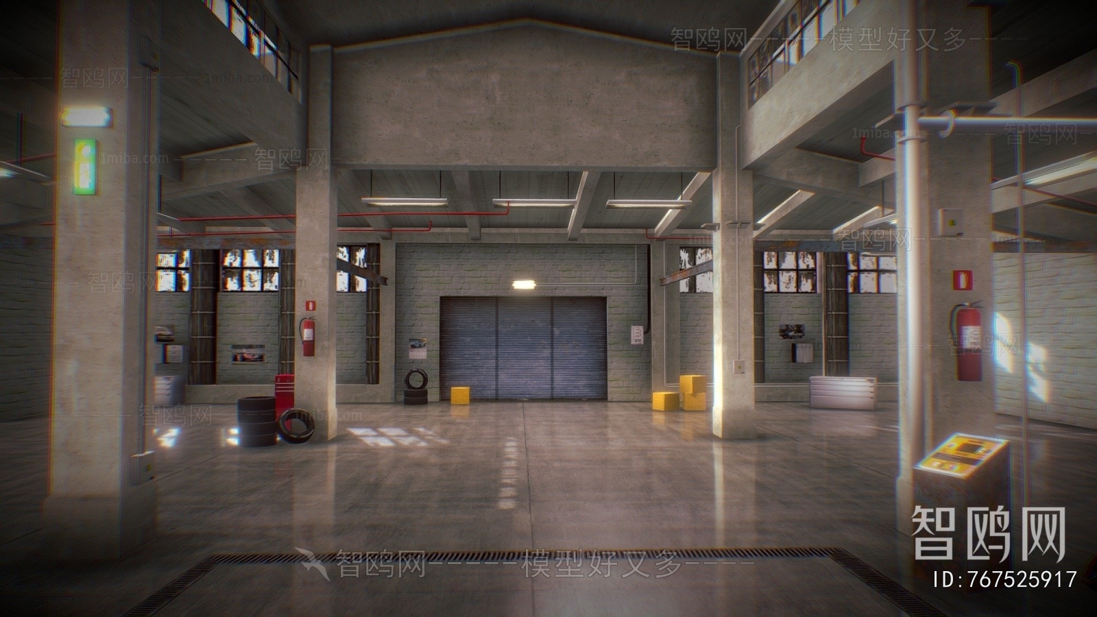 Modern Underground Parking Lot