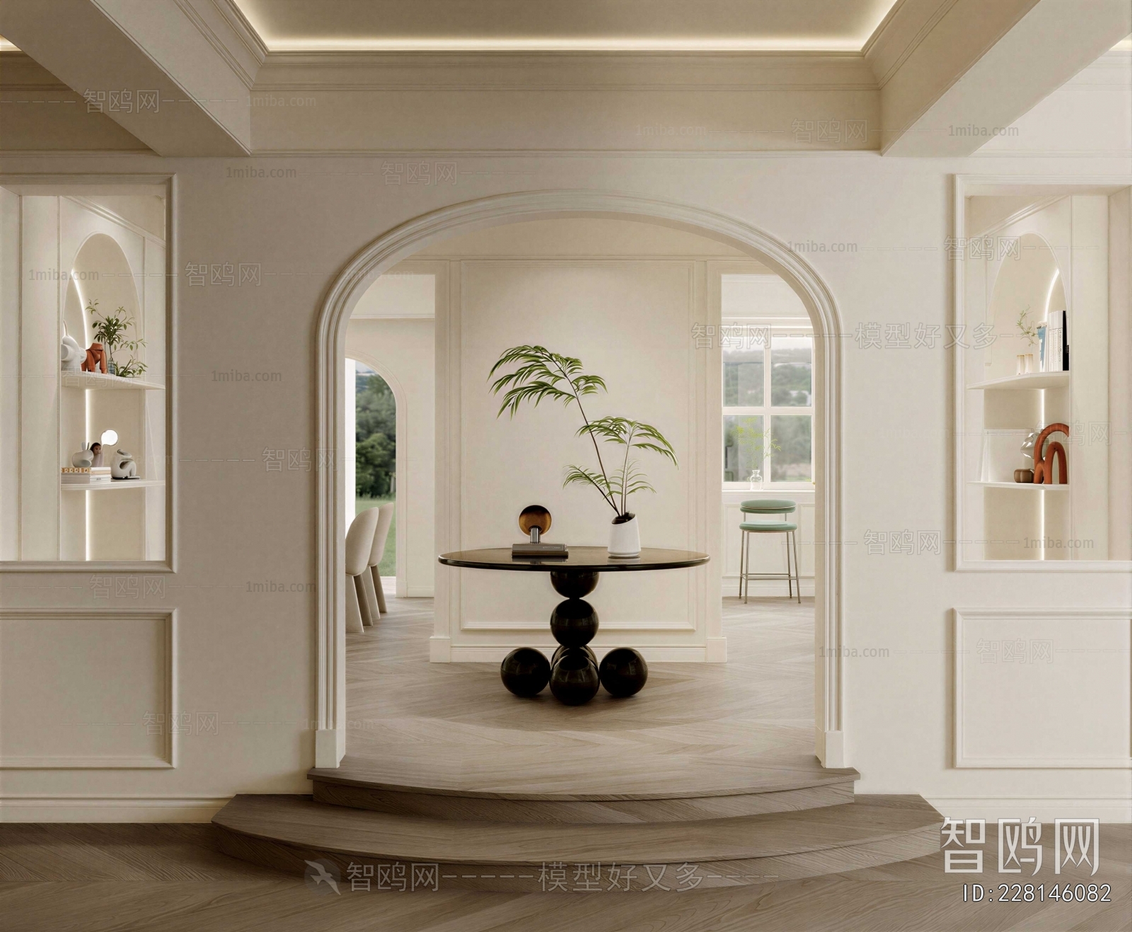 French Style Hallway