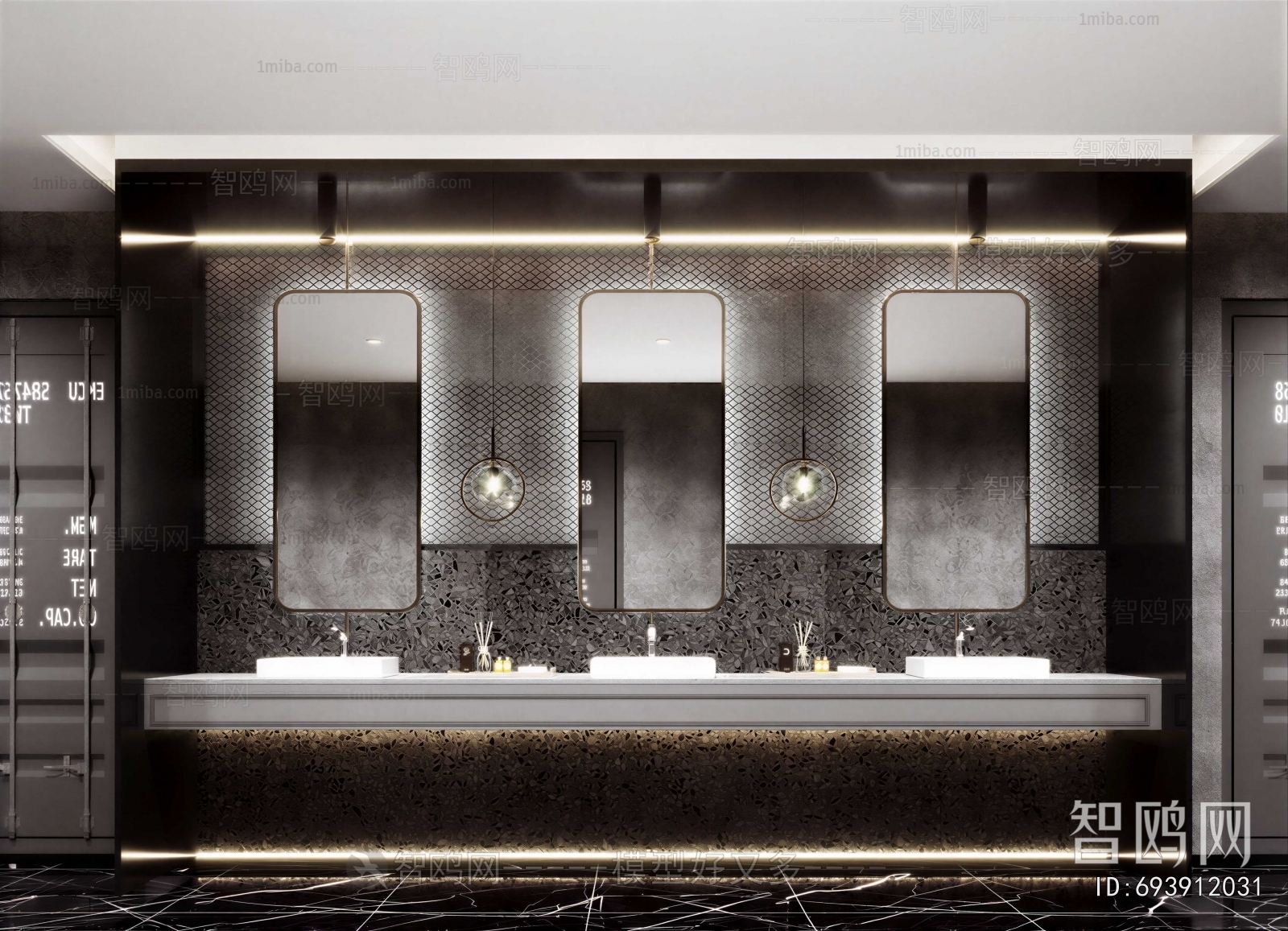 Industrial Style Public Toilet