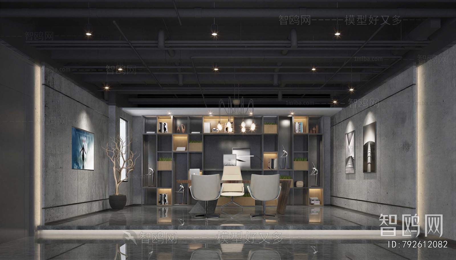 Modern Office Negotiation Area