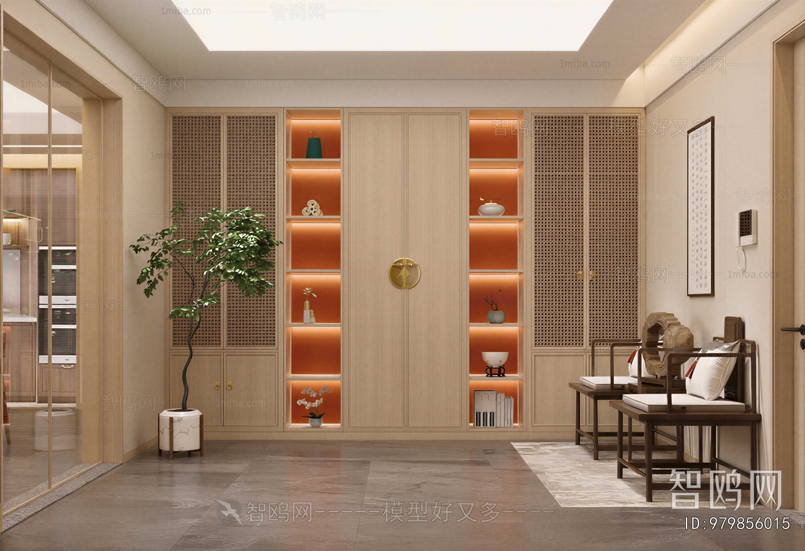 New Chinese Style Hallway