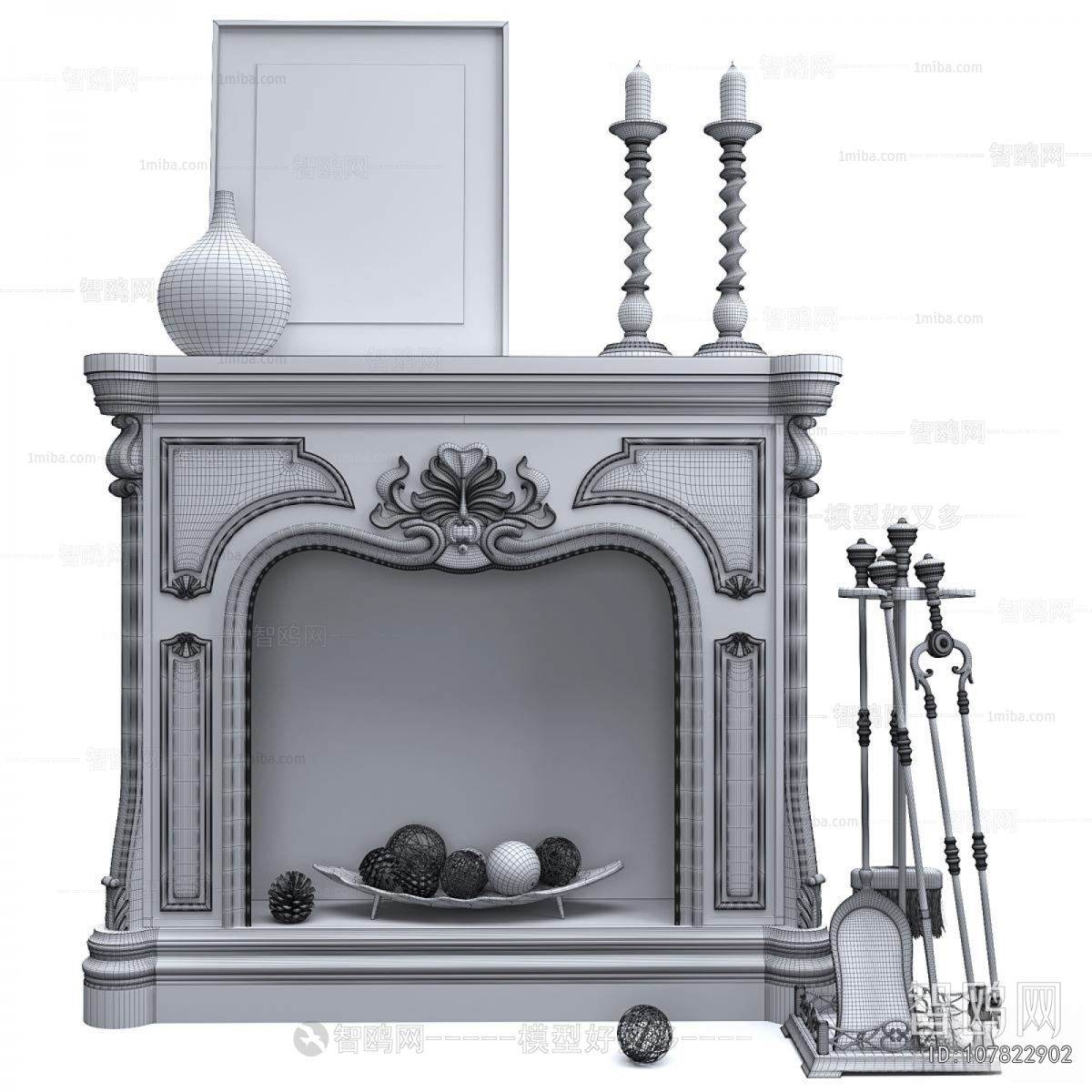 French Style Fireplace