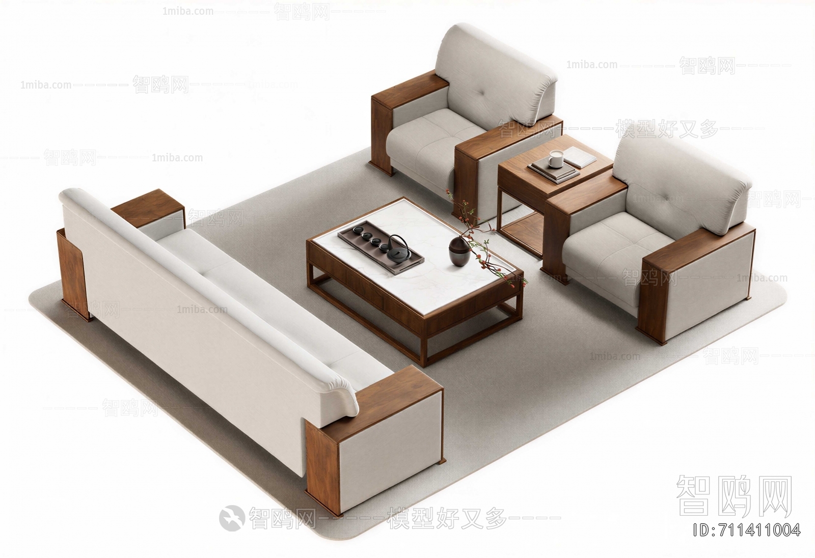 New Chinese Style Sofa Combination