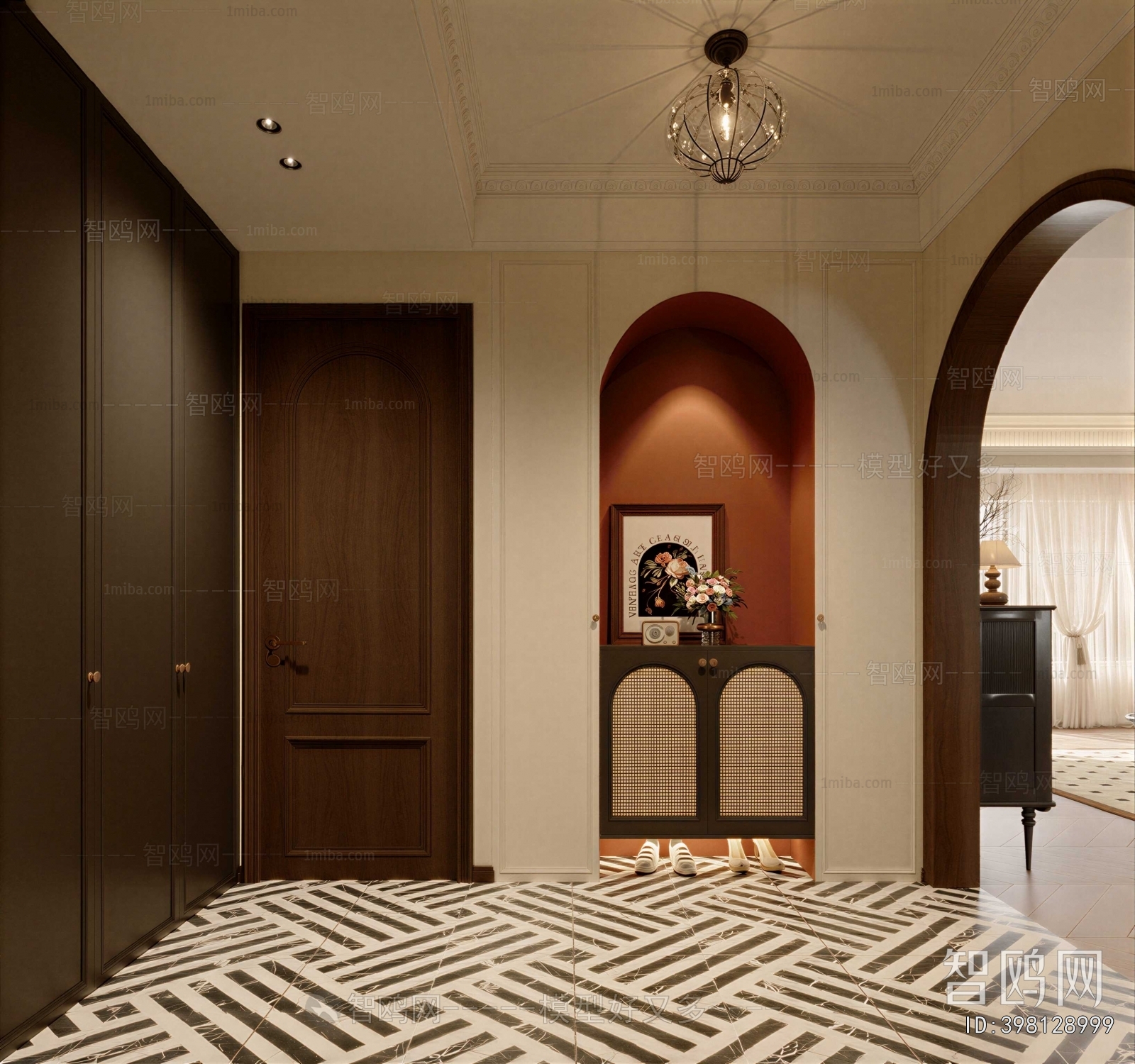 French Style Hallway