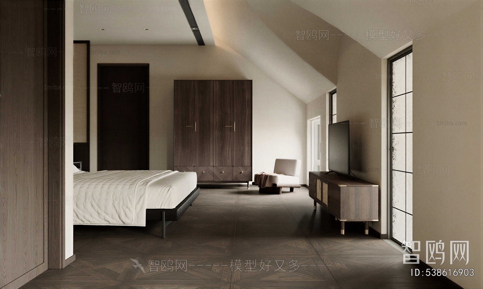 Wabi-sabi Style Bedroom