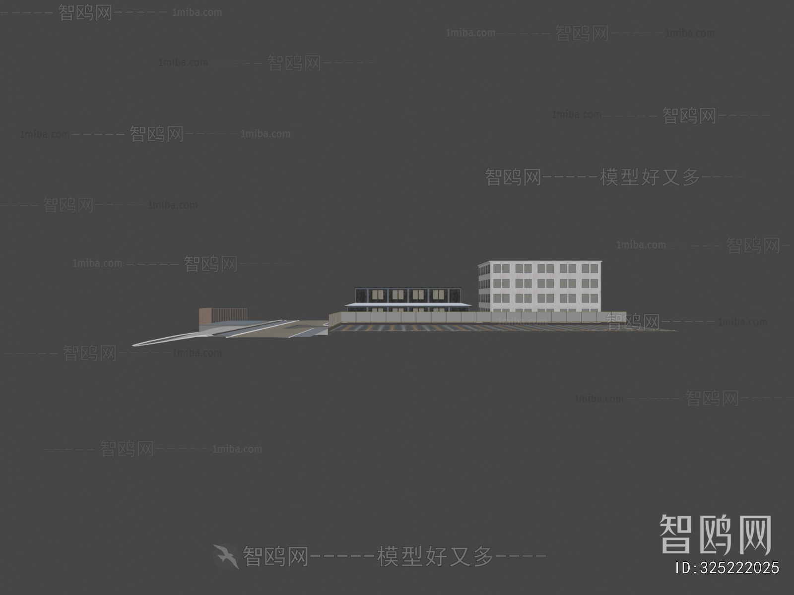 Modern Outdoor Parking Lot