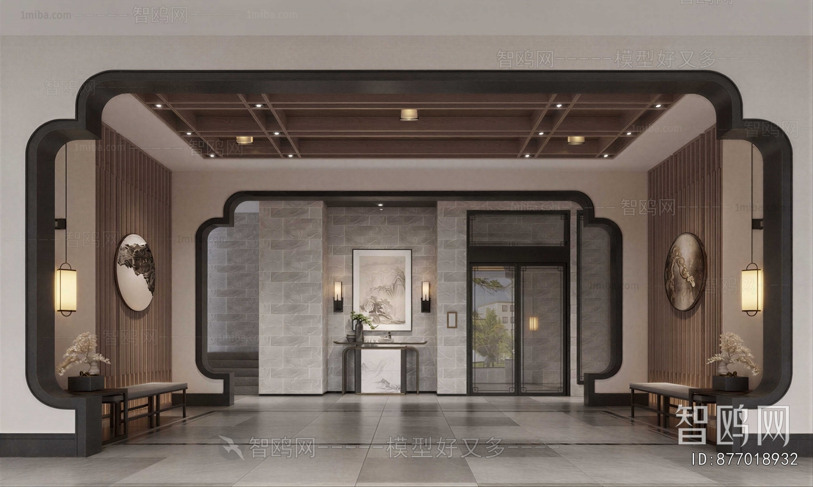New Chinese Style Lobby Hall