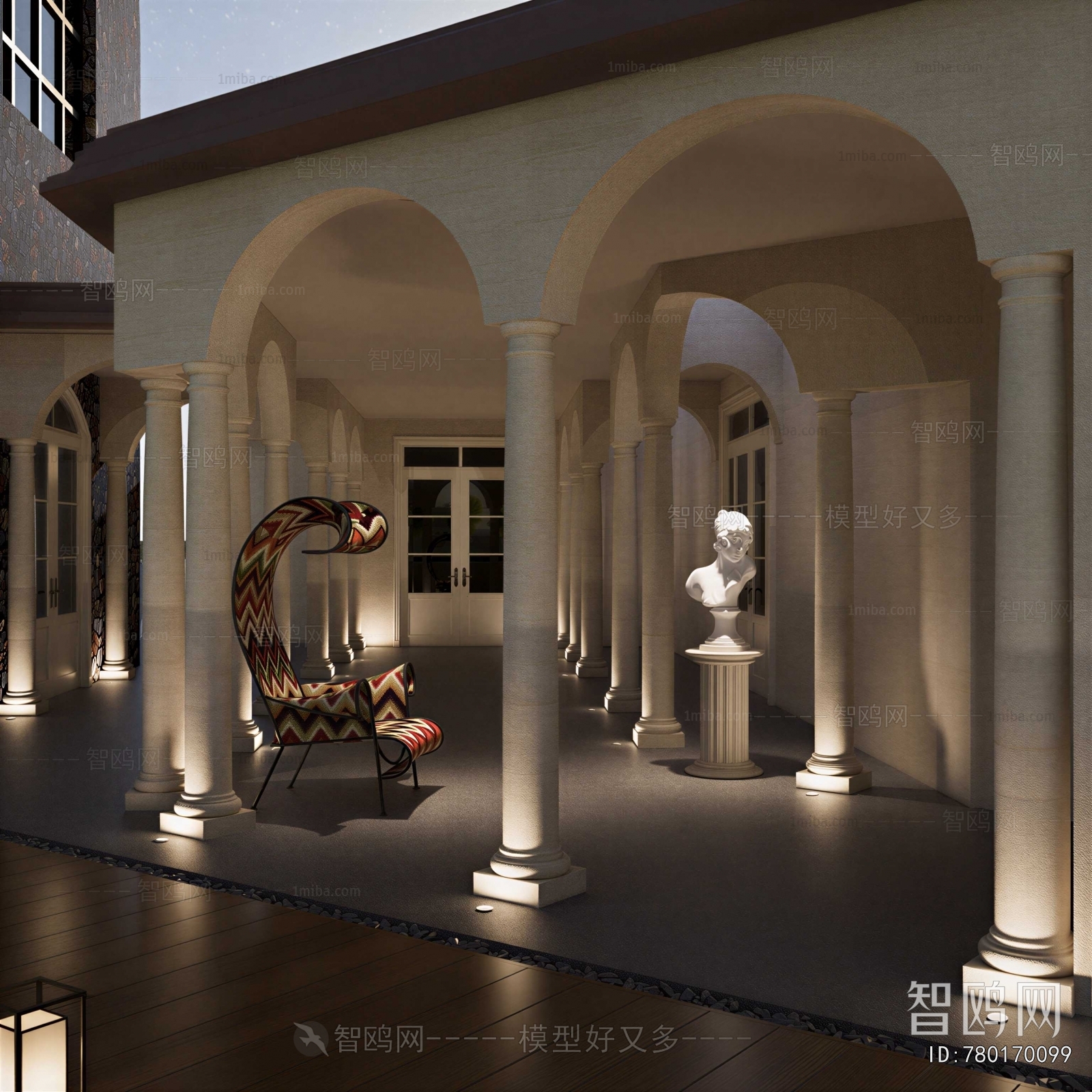 European Style Hallway