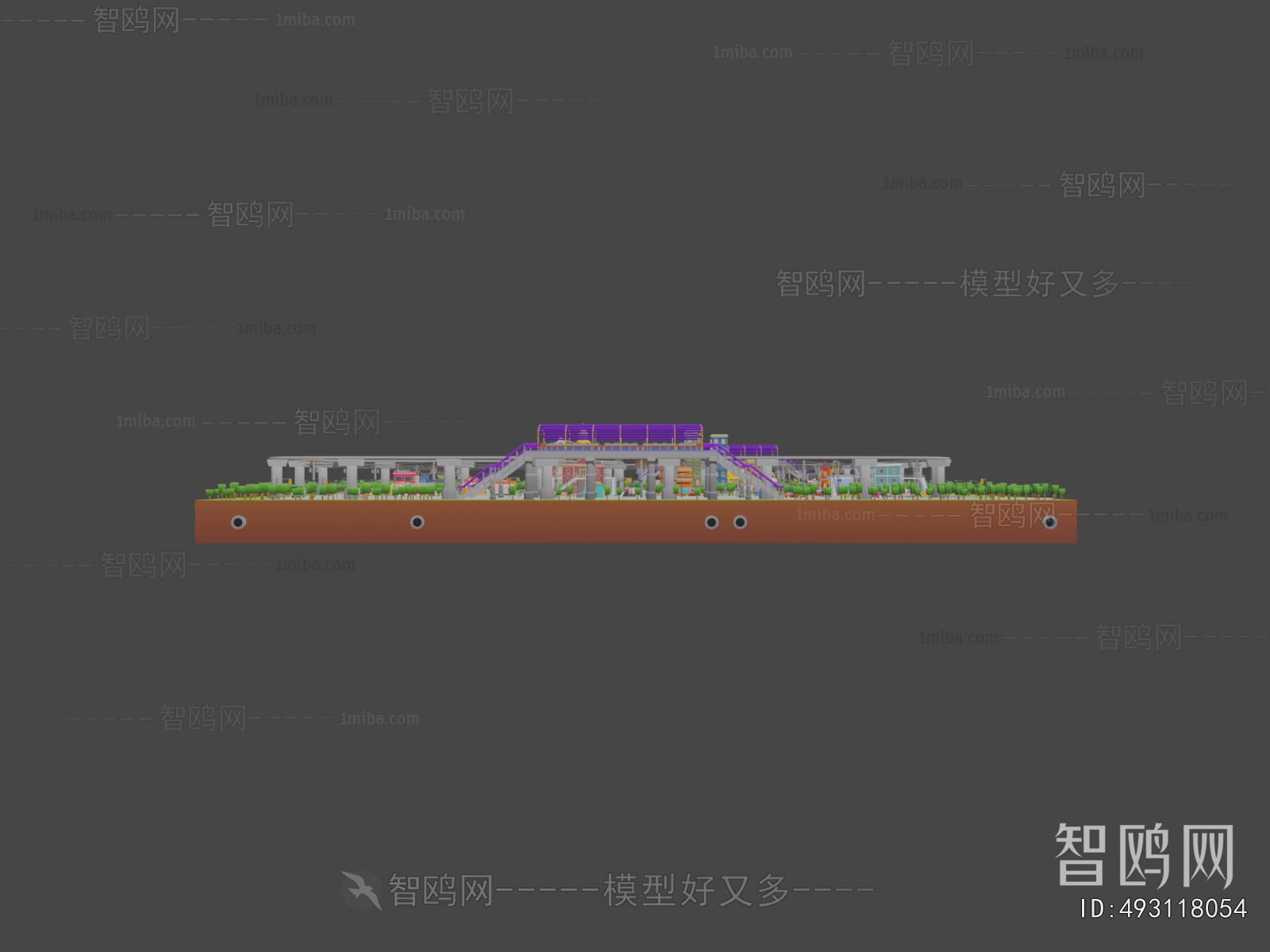 Modern Architectural Bird's-eye View Planning