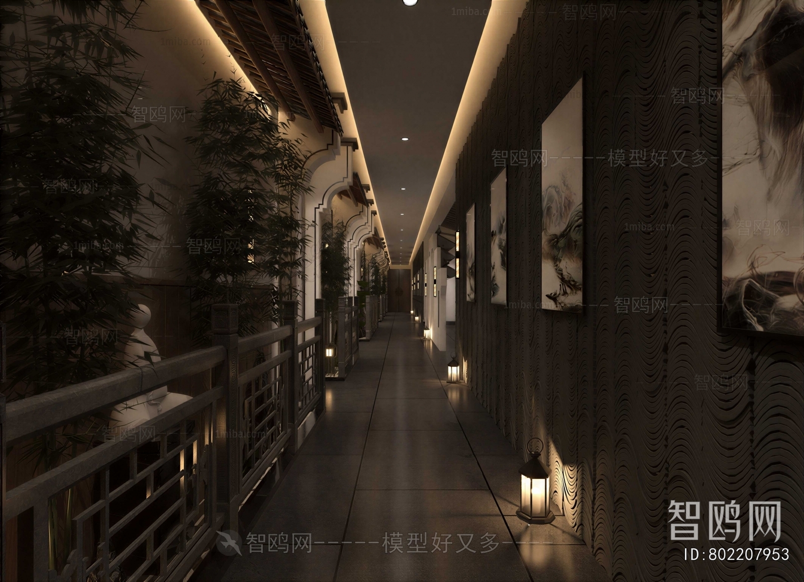 New Chinese Style Corridor