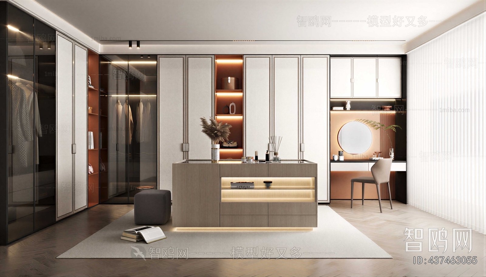 Modern Clothes Storage Area