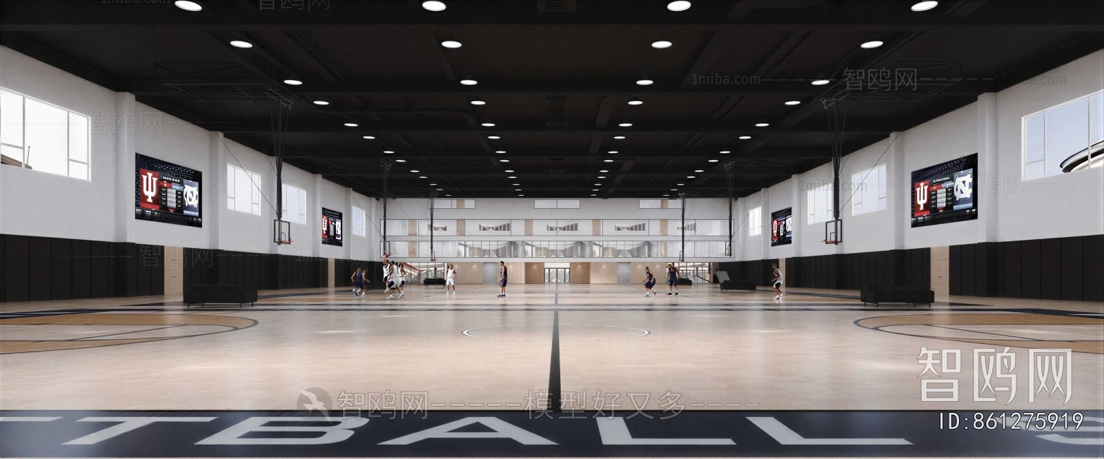 Modern Basketball Arena