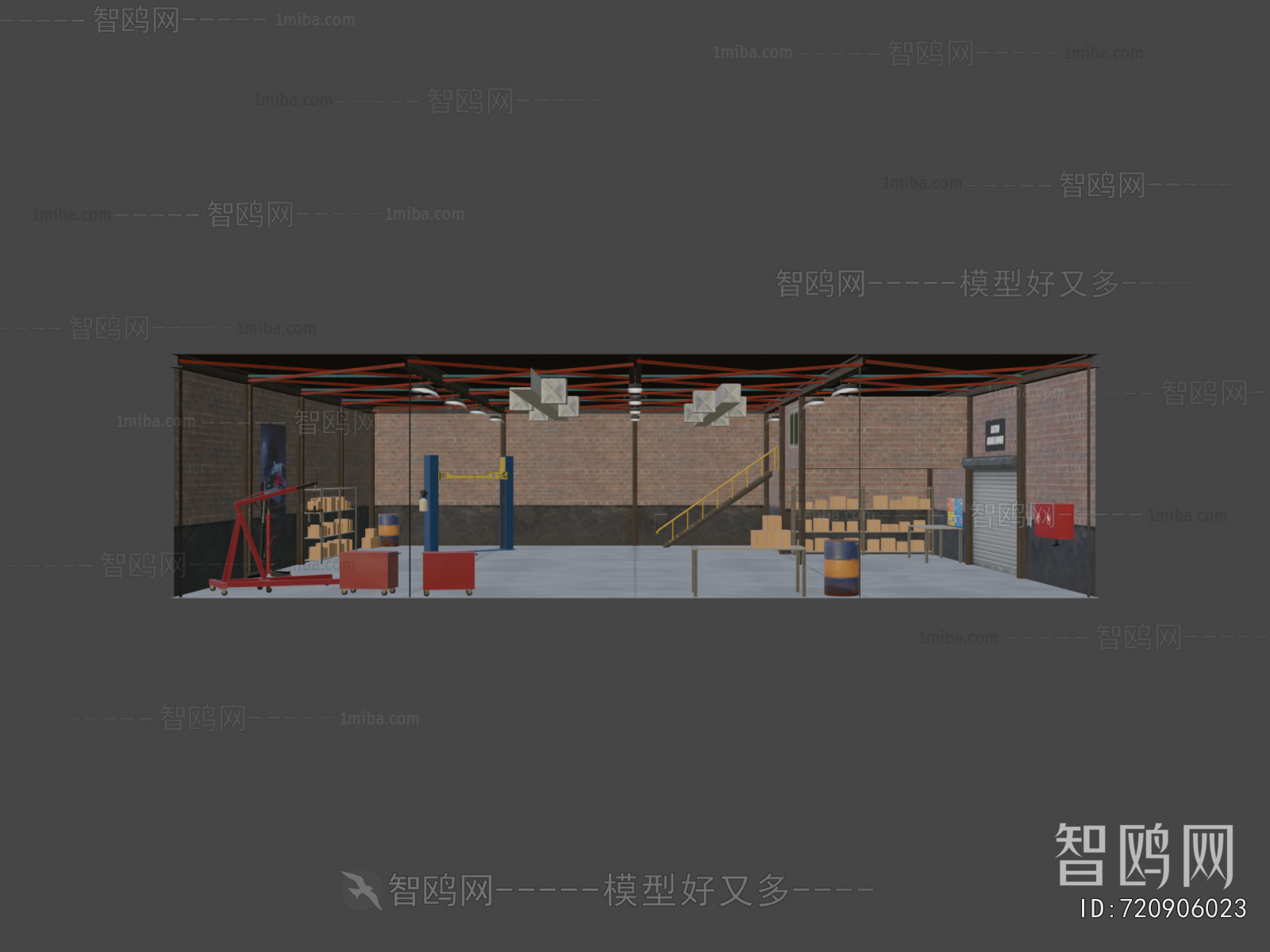 Modern Underground Parking Lot