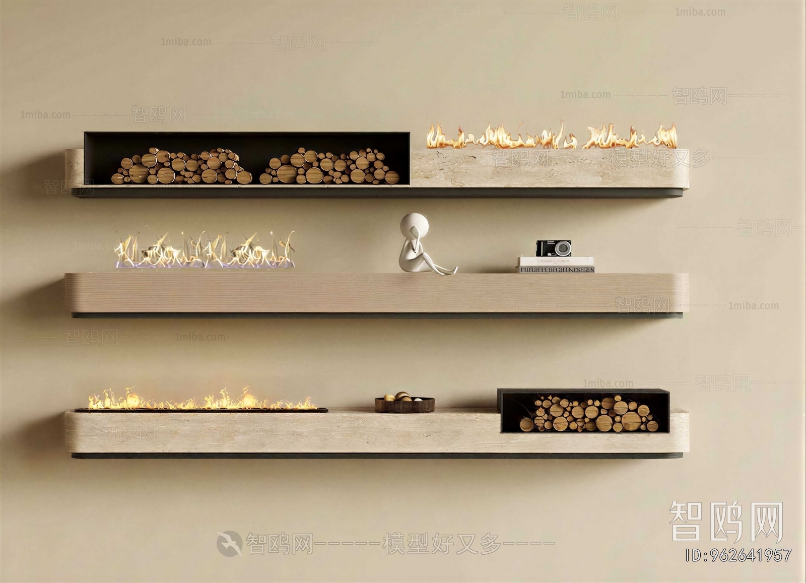 Modern Electronic Fireplace