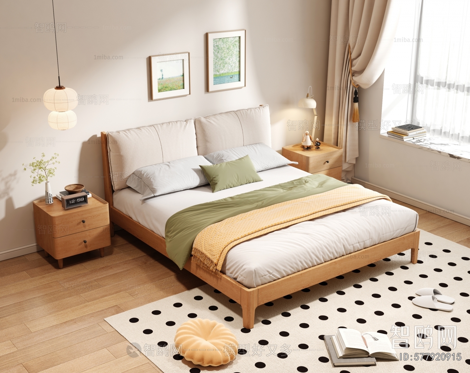 Nordic Style Double Bed