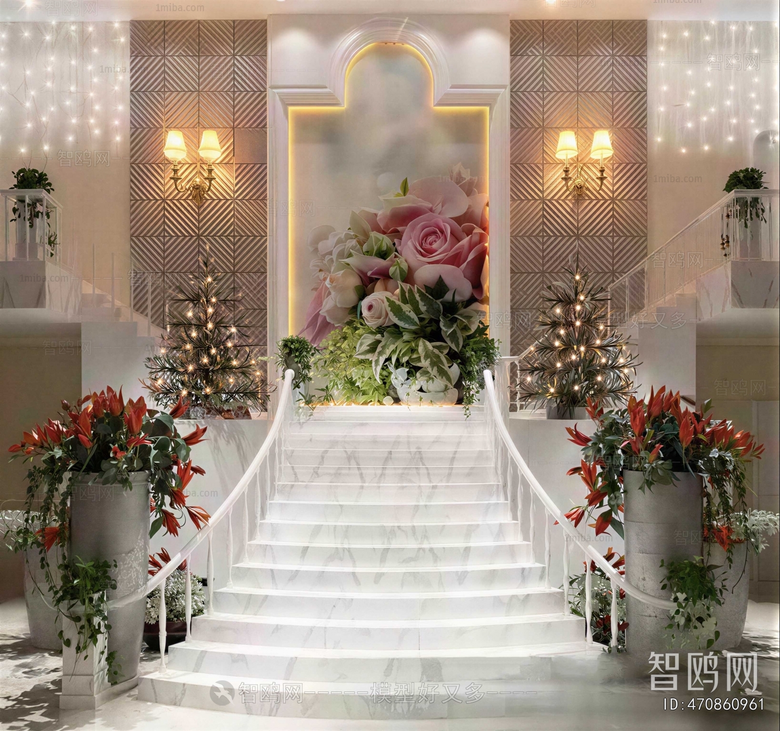 Simple European Style Stairwell