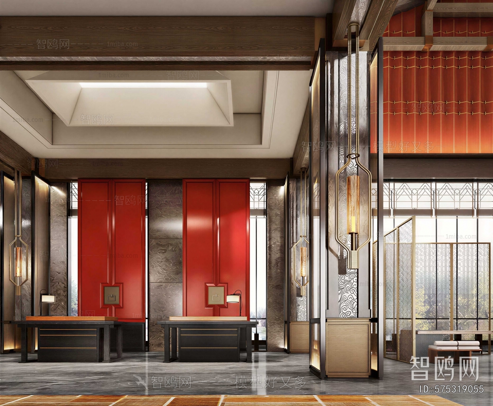 New Chinese Style Lobby Hall